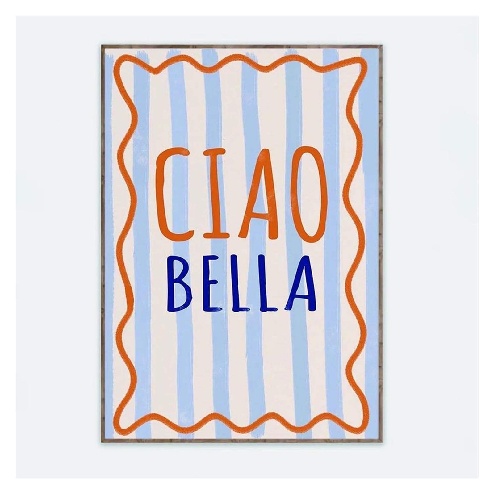 Bleu pastel et douceur d'Italie avec cette peinture photo Ciao Bella inspirante