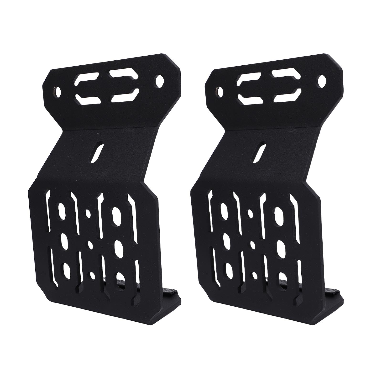 Staffe di Montaggio per Sponde del Letto, Compatibili con le Sponde del Pianale del Camion |Installazione Senza Trapano, Acciaio Resistente, Staffe di Montaggio su Camion