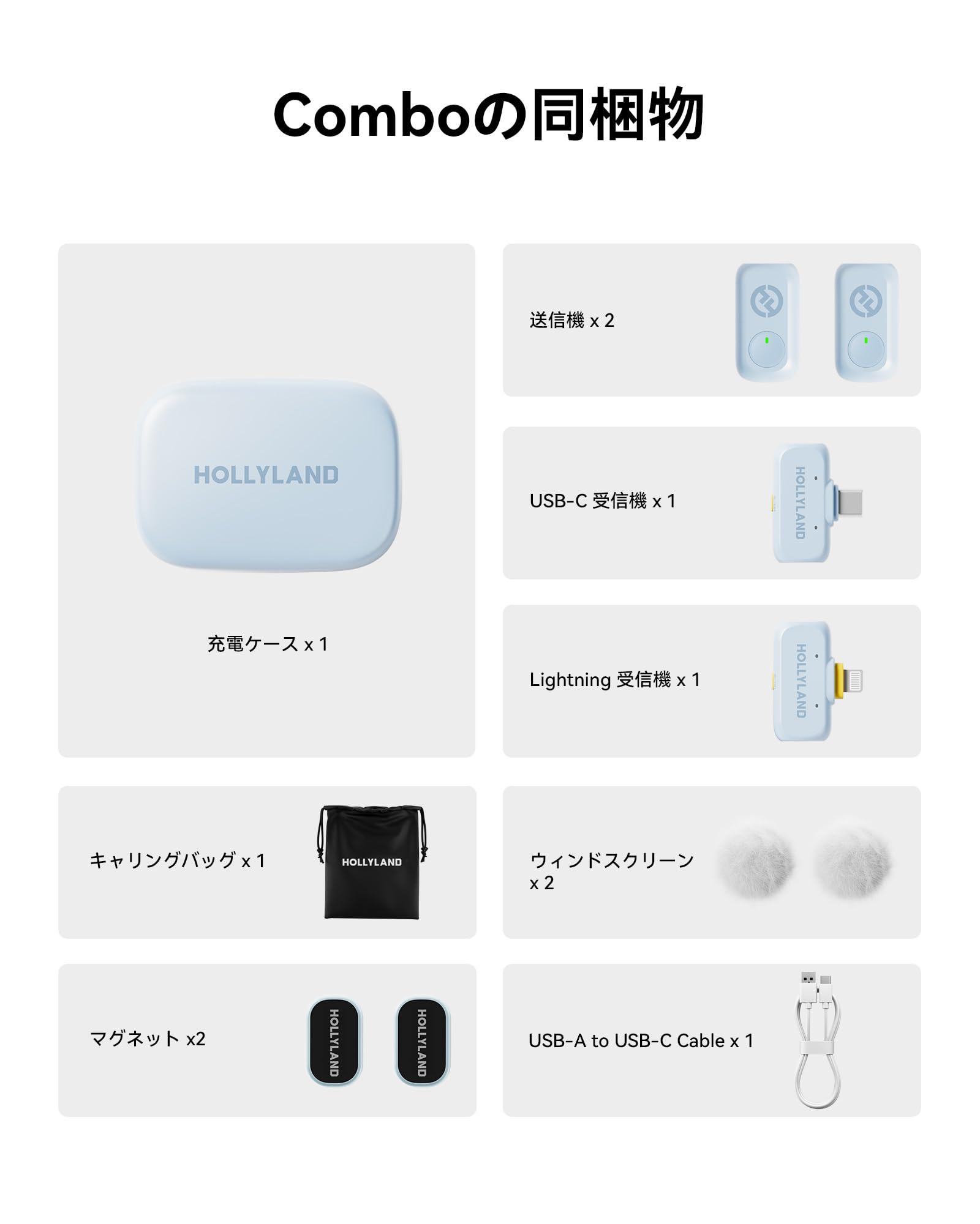 Amazon | HOLLYLAND LARK A1 Duo ワイヤレスマイク-ピンマイク iPhone