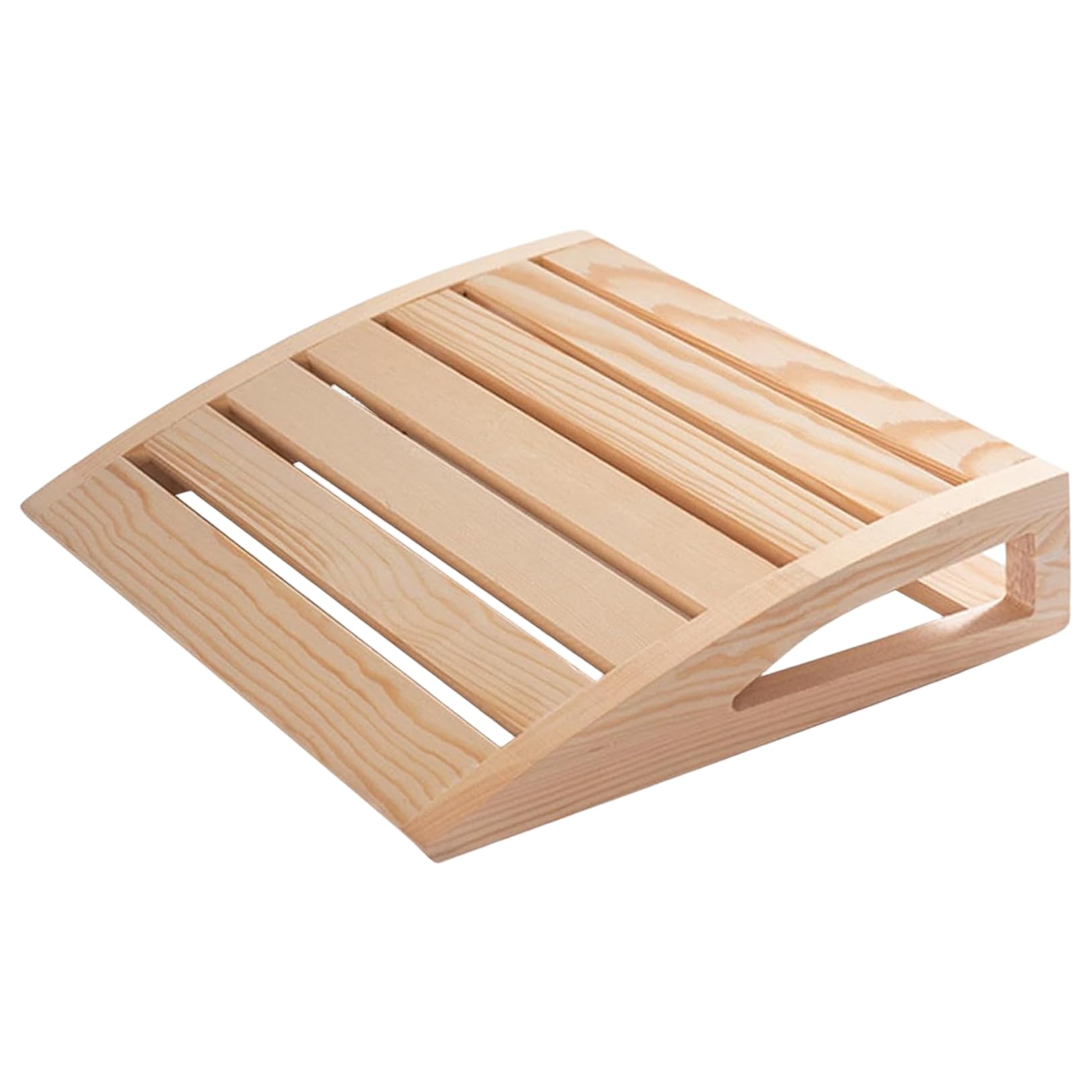 Sauna Headrest Ergonomic Neck Support Wooden Pillow Relaxation Rustic Sauna Accessories for Men Women Backrest Wooden Pillow