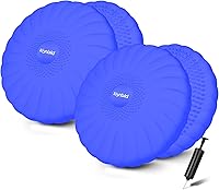 Vista 9 de Cojín Tambaleante, Asiento Wiggle Extra Grueso para Niños Sensoriales, Disco de Equilibrio Antideslizante con Bomba de Inflado para Fuerza Central