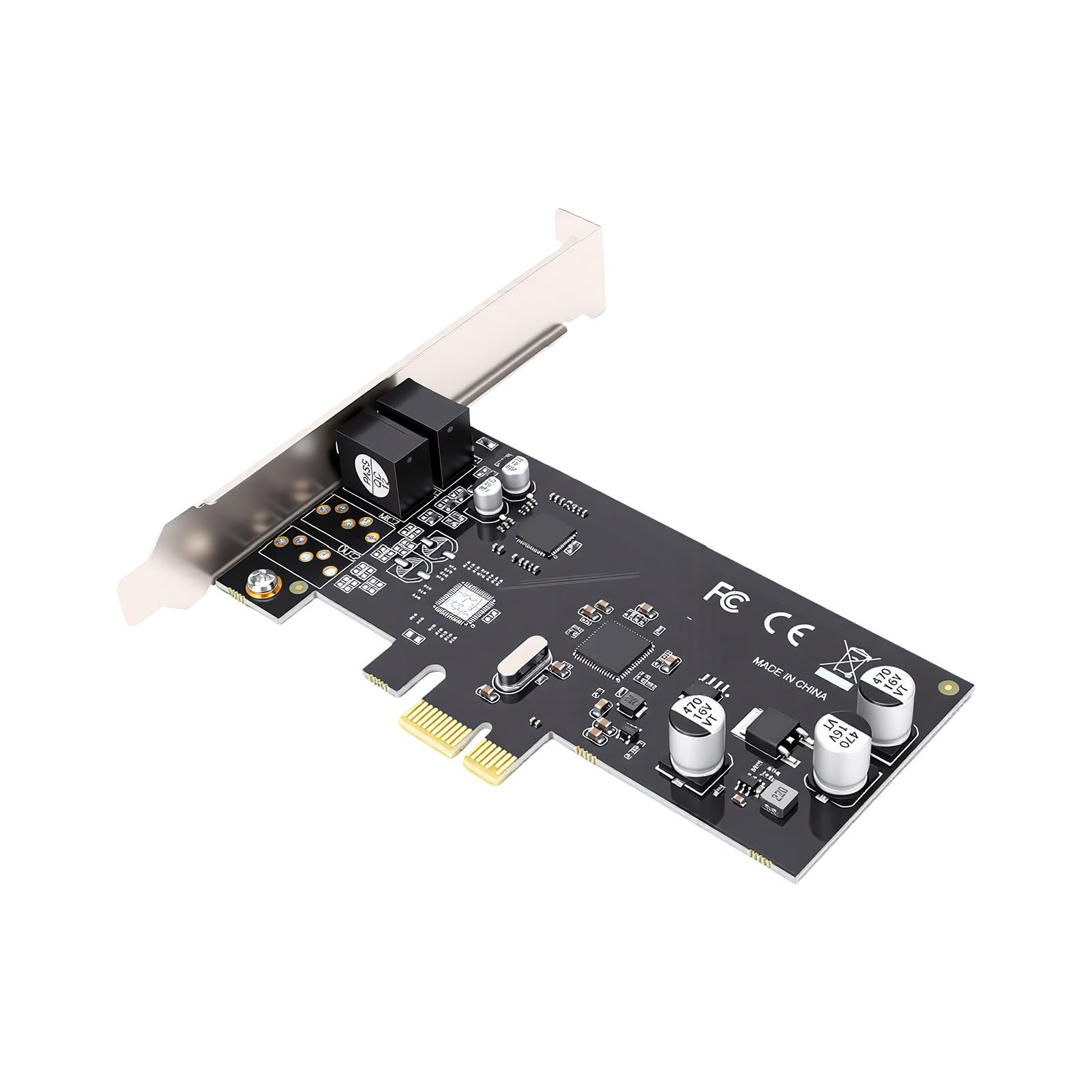 Zunate Tarjeta de Sonido PCIe X1 para PC de Escritorio, HD de un Canal