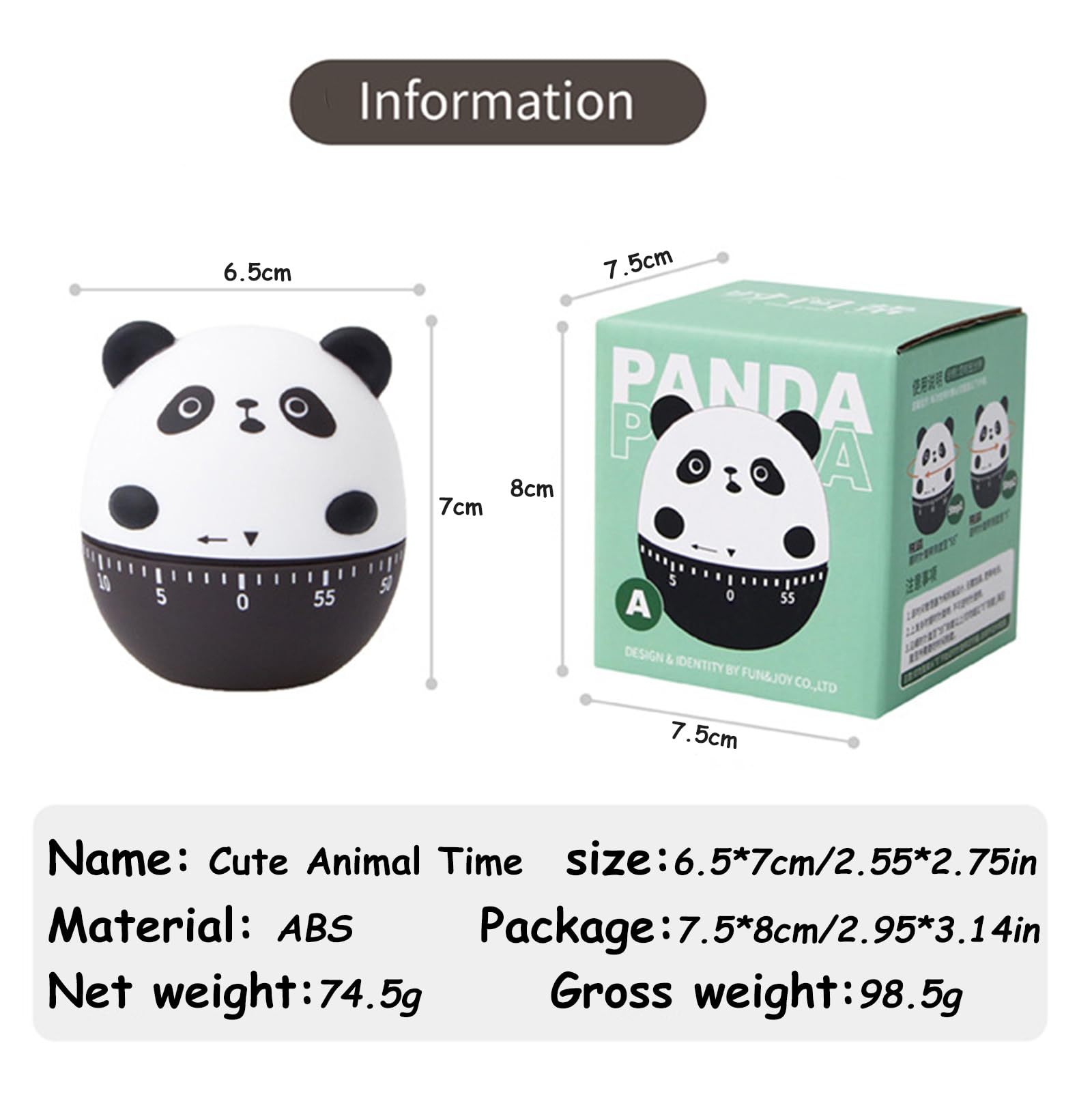 Ranvi Cute Time Manager, Kitchen Timer for Cooking and Baking (Bear) - Image 4