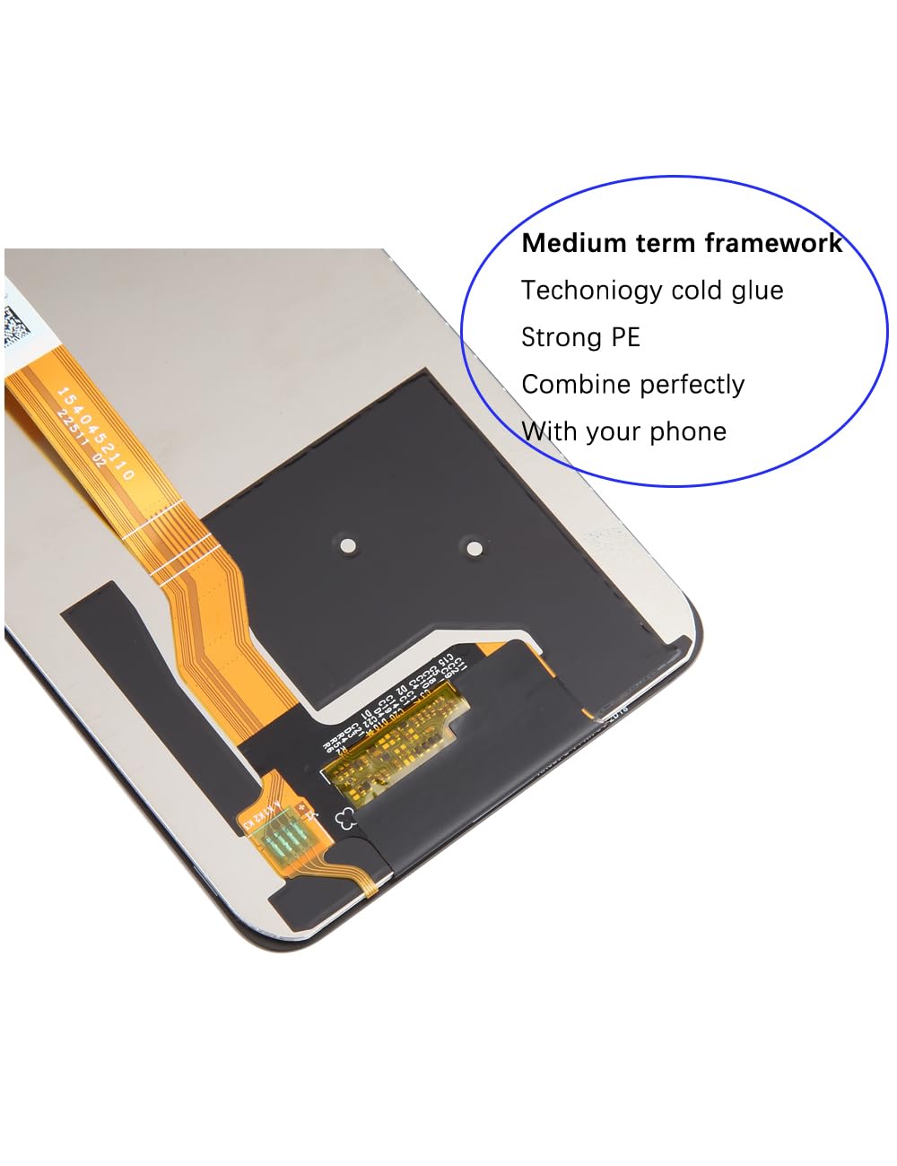 HLYGZX Display di ricambio per display LCD Oppo A98 5G, CPH2529
