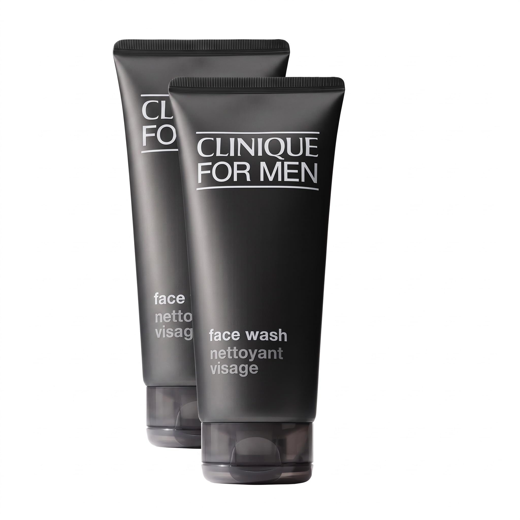 Clinique For Men™ Face Wash | Milder Gesichtsreiniger für normale bis trockene Haut mit Aloe Vera | erfrischend + sanft + feuchtigkeitsspendend, 200 ml (Packung mit 2)