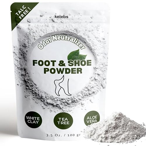 Polvo de eliminación de olores de pies y zapatos totalmente natural sin talco, dura hasta 7 meses, desinfecta, protege y desodoriza para pies y