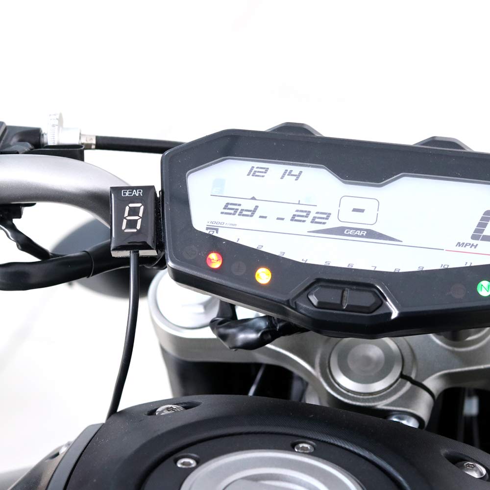LED Ganganzeige Motorrad Display für Yamaha FZ8 FZ1 FZN 150 FZS FAZER 600 YS250 ECU Plug Wasserdicht