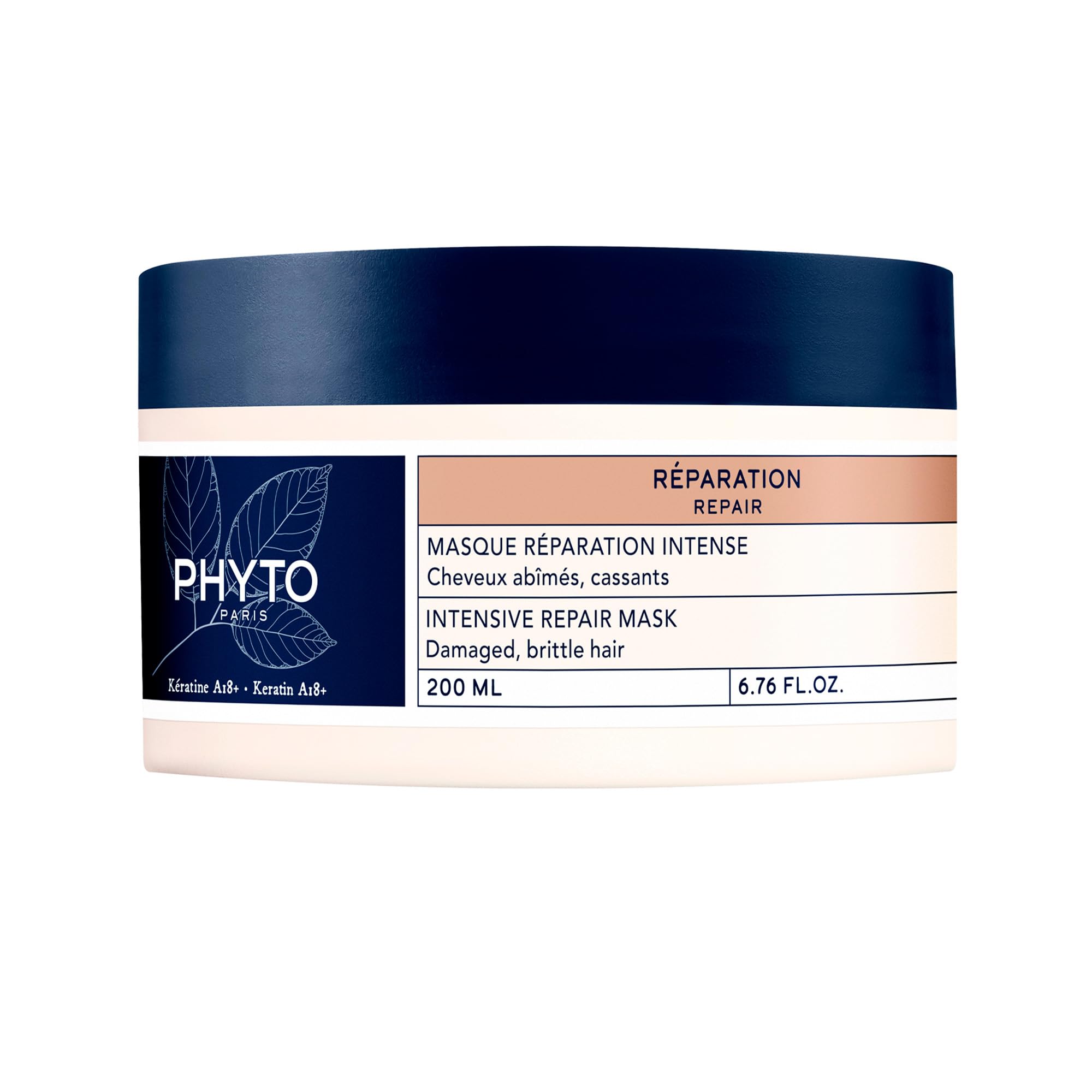 PHYTOPARIS REPAIR Intensive Restructuring Mask, Vegan, Silicone Free, Restores and Strengthens Damaged Hair and Brittle Hair Fibers, 6.76 fl.oz.