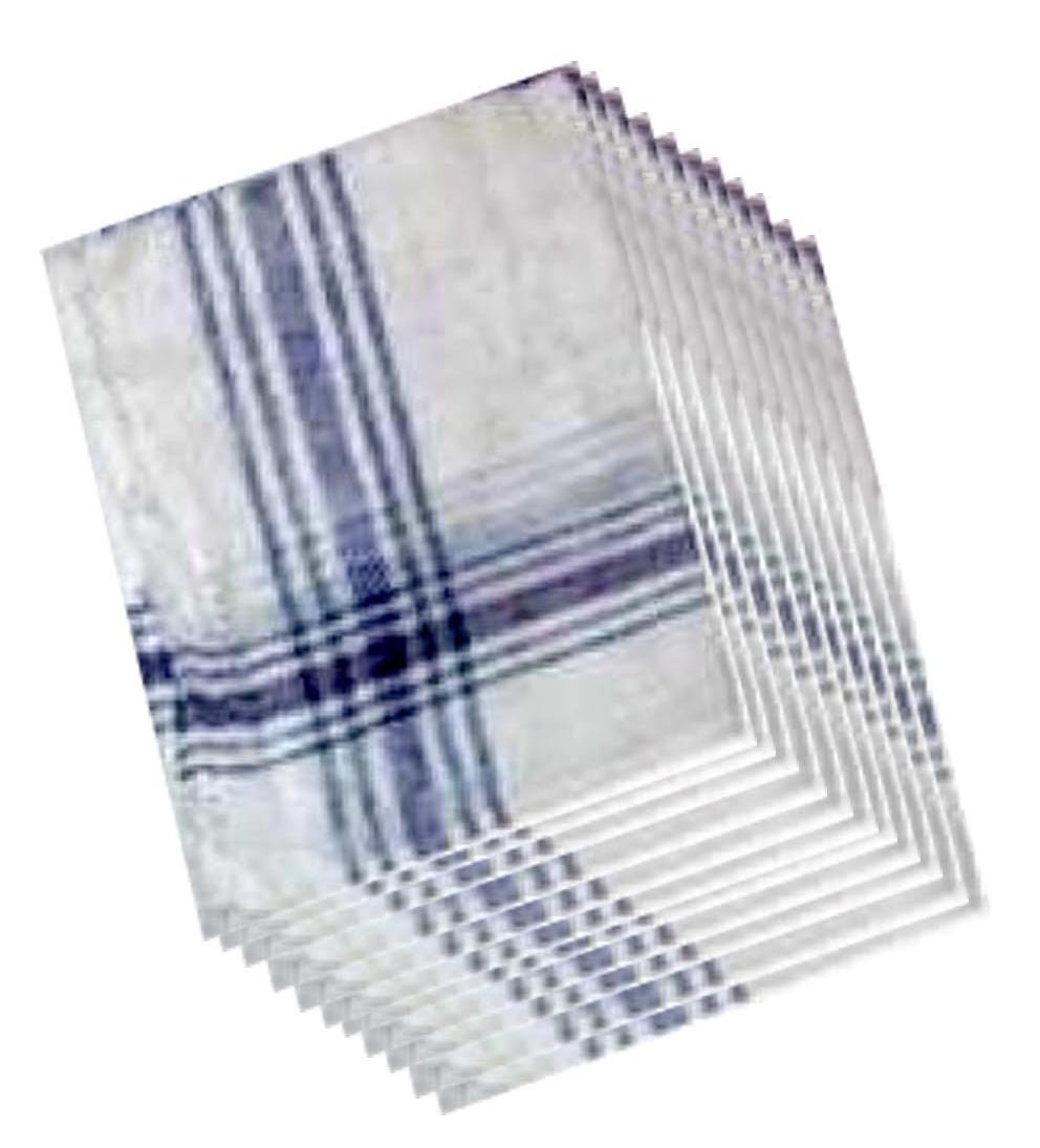 CIPS White Duster Large Big Kitchen Towels, Napkins. Multipurpose Wet & Dry Cotton Mop Cleaning Cloth 60 x 60 cm / 24 -inch (Pack of 12)