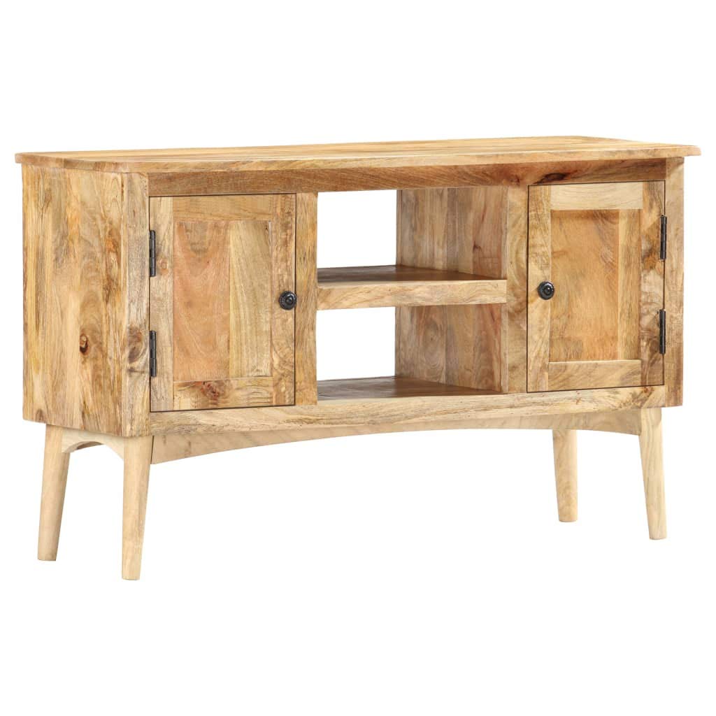 Aparador 100 x 35 x 60 cm madera maciza armario auxiliar con 2 puertas