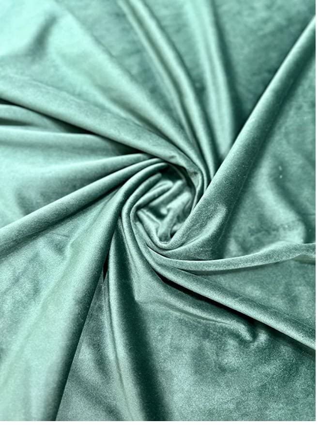 Luxury Home Collection Holand Velvet Fabric Decorative Soft Smooth Solid Silky Cloth for Sofas_(2 Meter-Dark Green)