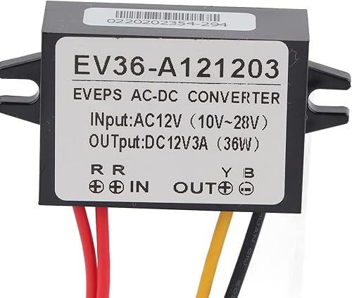 Convertidor reductor de corriente, convertidor de corriente resistente al agua, convertidor de voltios descendentes CA 10-28V a CC 12V Convertidor