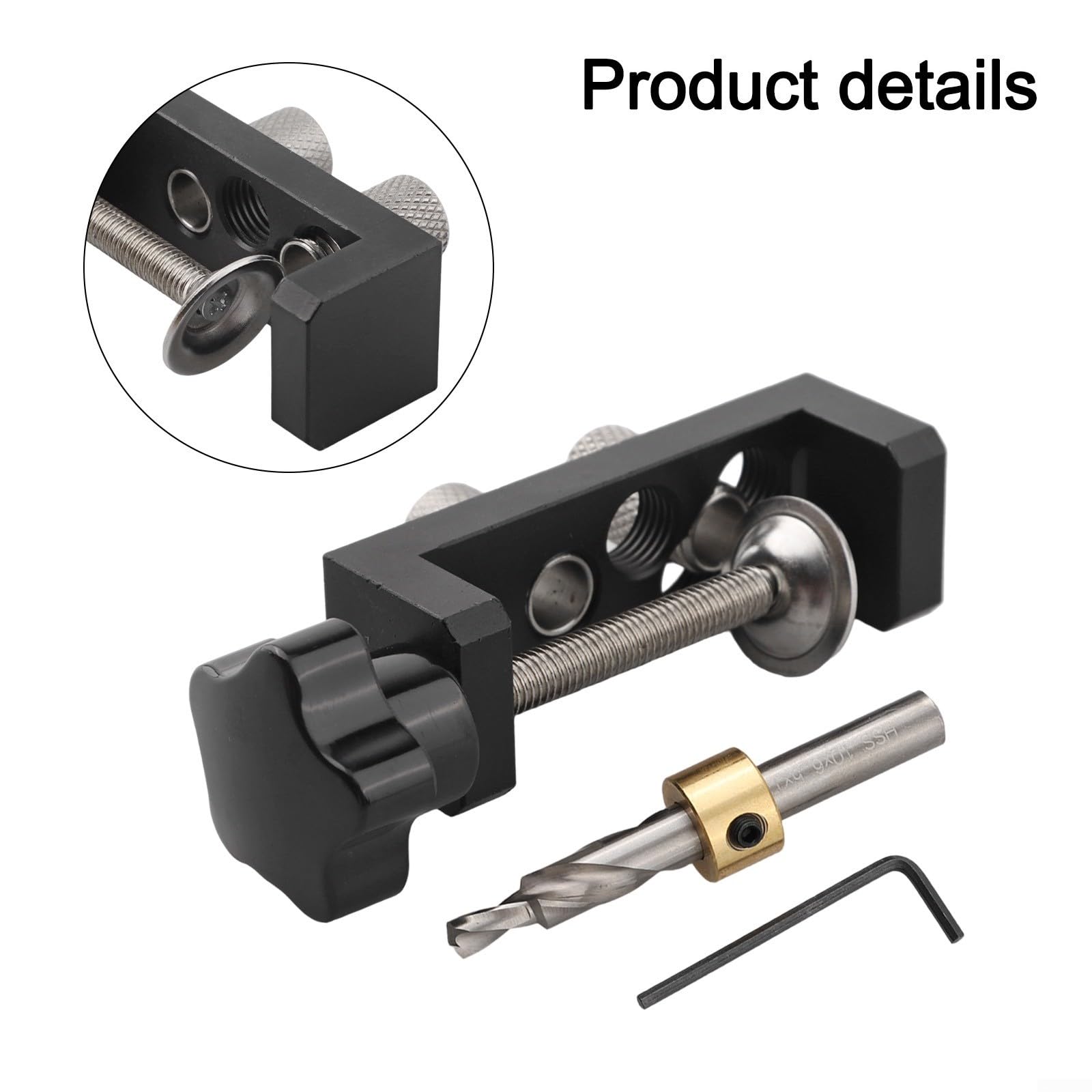 Aluminium-Profil-Bohrvorrichtung, Handwerkzeug-Set zum Lochen, Versenken, Führung, 20 mm, 30 mm, 40 mm Profile