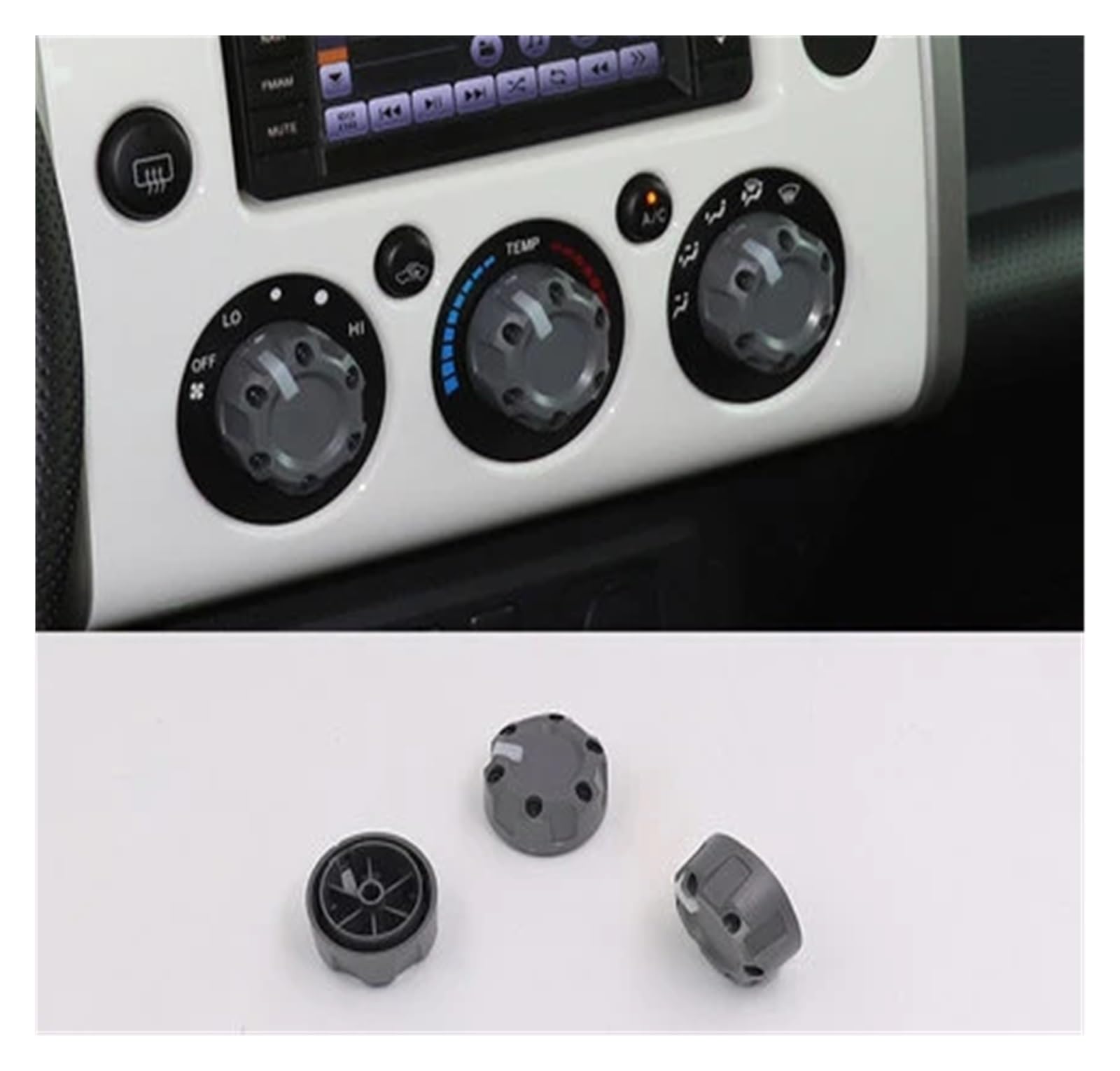 Amazon.co.jp: NIJIU(ニジューです) トヨタ FJ クルーザー空調ノブ修正