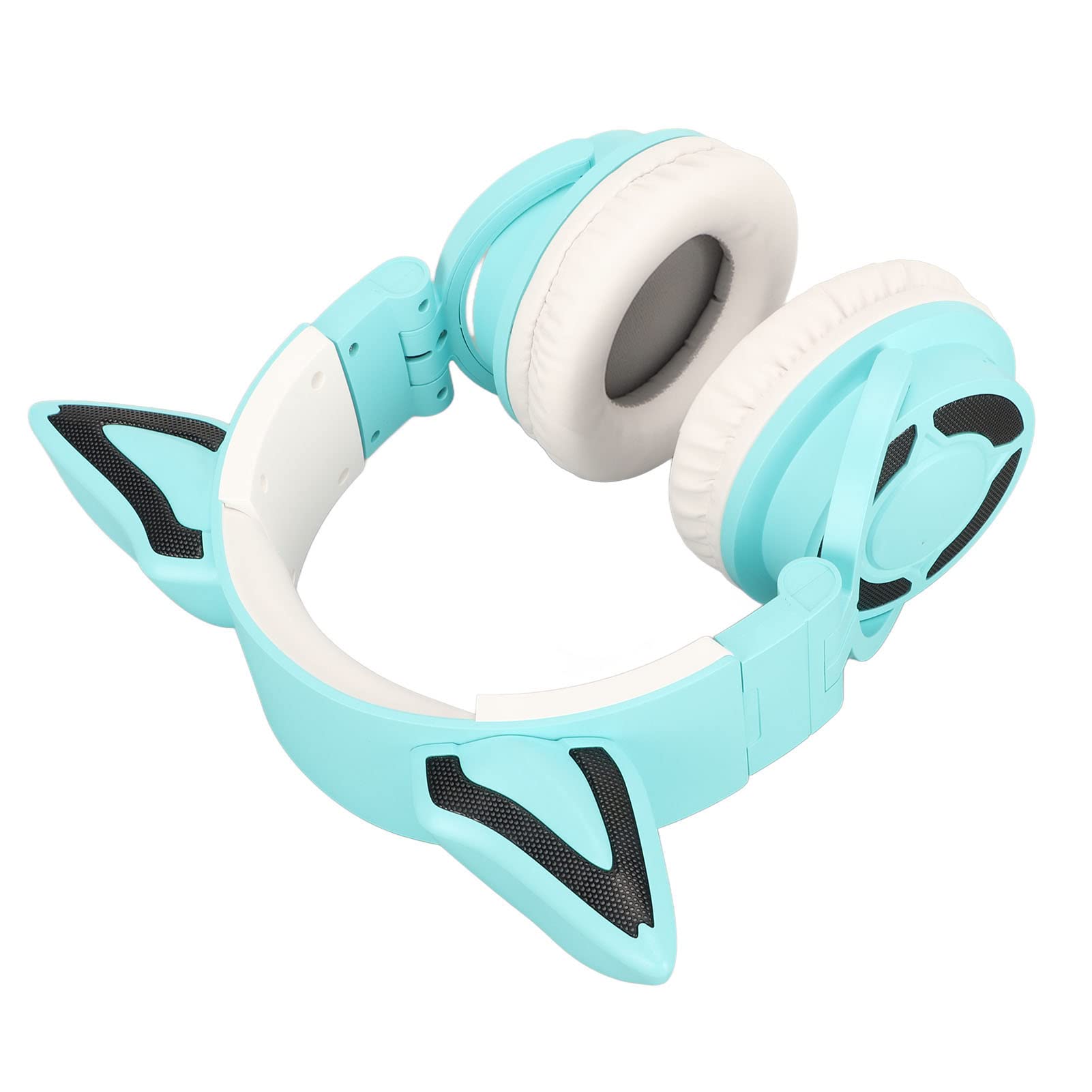 RGB Cat Ear Headset Virtuale 7.1 Canali Cat Ear Cuffie Bluetooth ABS Varie Scene Sonore Tipo C Wireless con Microfono per l'ascolto di Musica in Interni