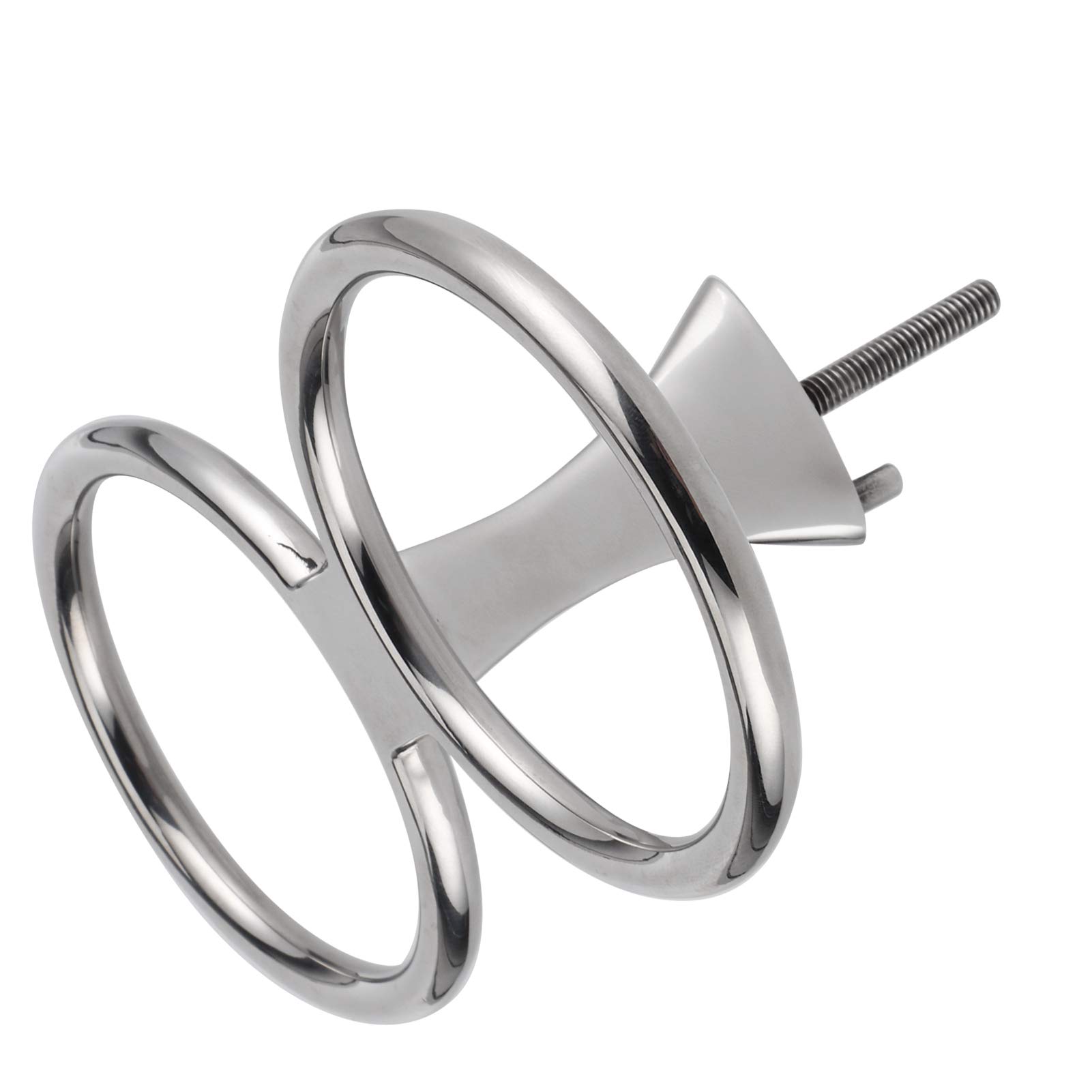 Porte-gobelet à double anneau en acier inoxydable 316 pour bateau, yacht, voiture, camping-car