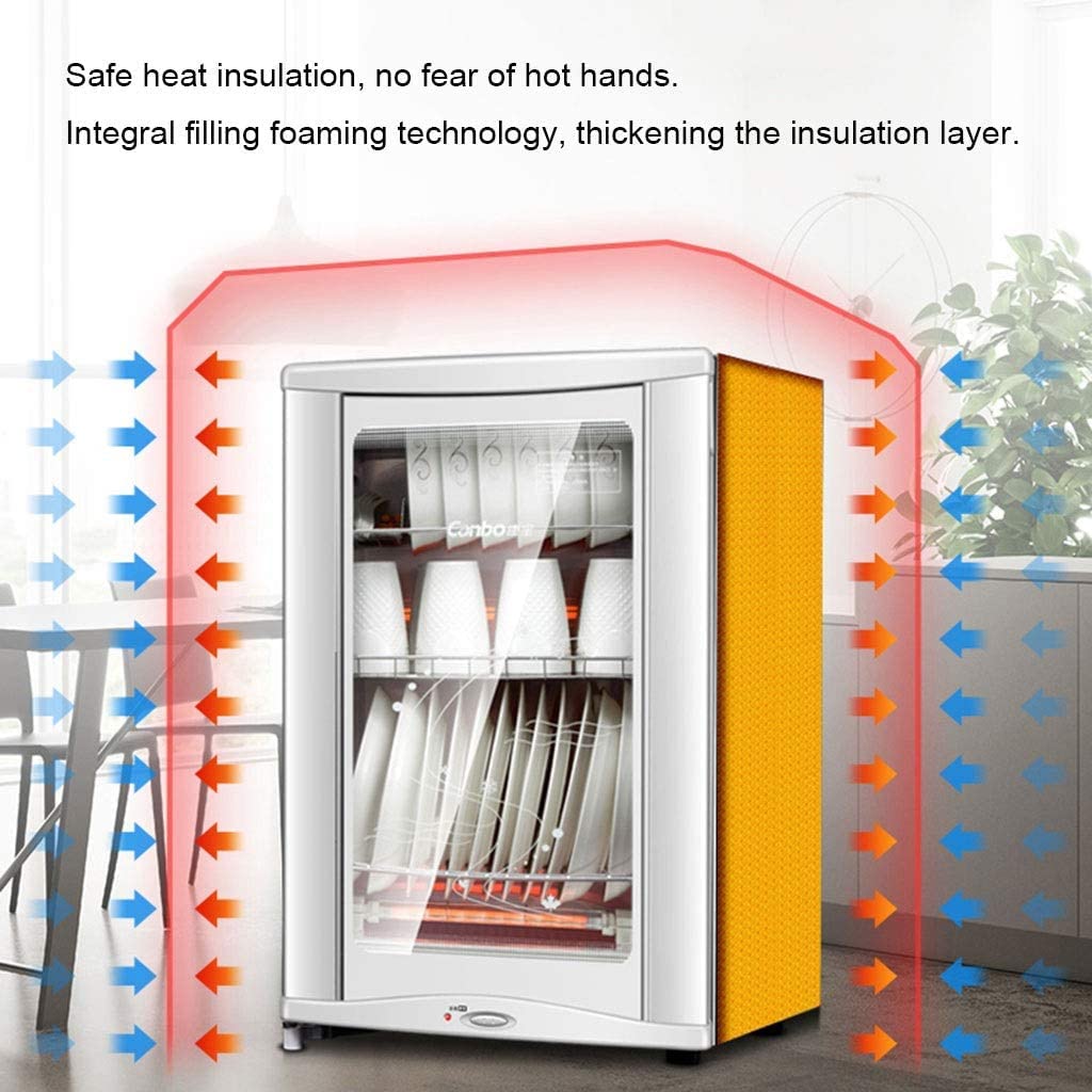 Secador de platos y esterilizador multifuncional, estante de secado de aire caliente para T y botellas, ahorro de espacio para el hogar, escurreplatos y desinfectante eficaz