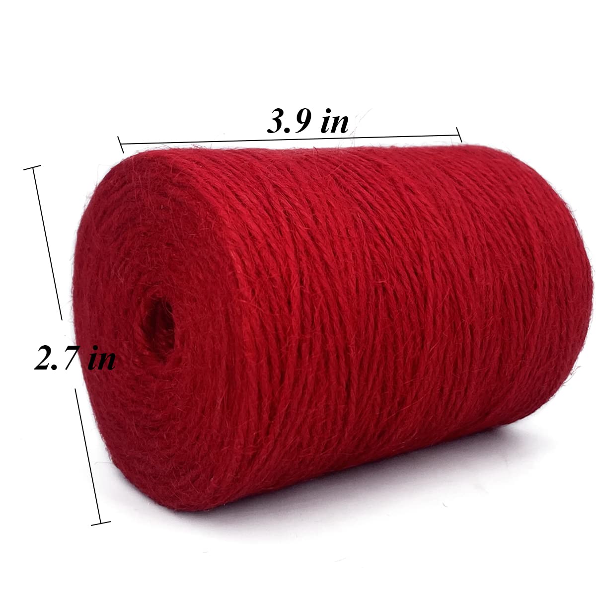 Colored Jute Twine 328 Feet Durable Natural Jute Rope String Perfect Arts Crafts Mason Jars Knife Handle Wrapping Wedding Decorations Home Gardening