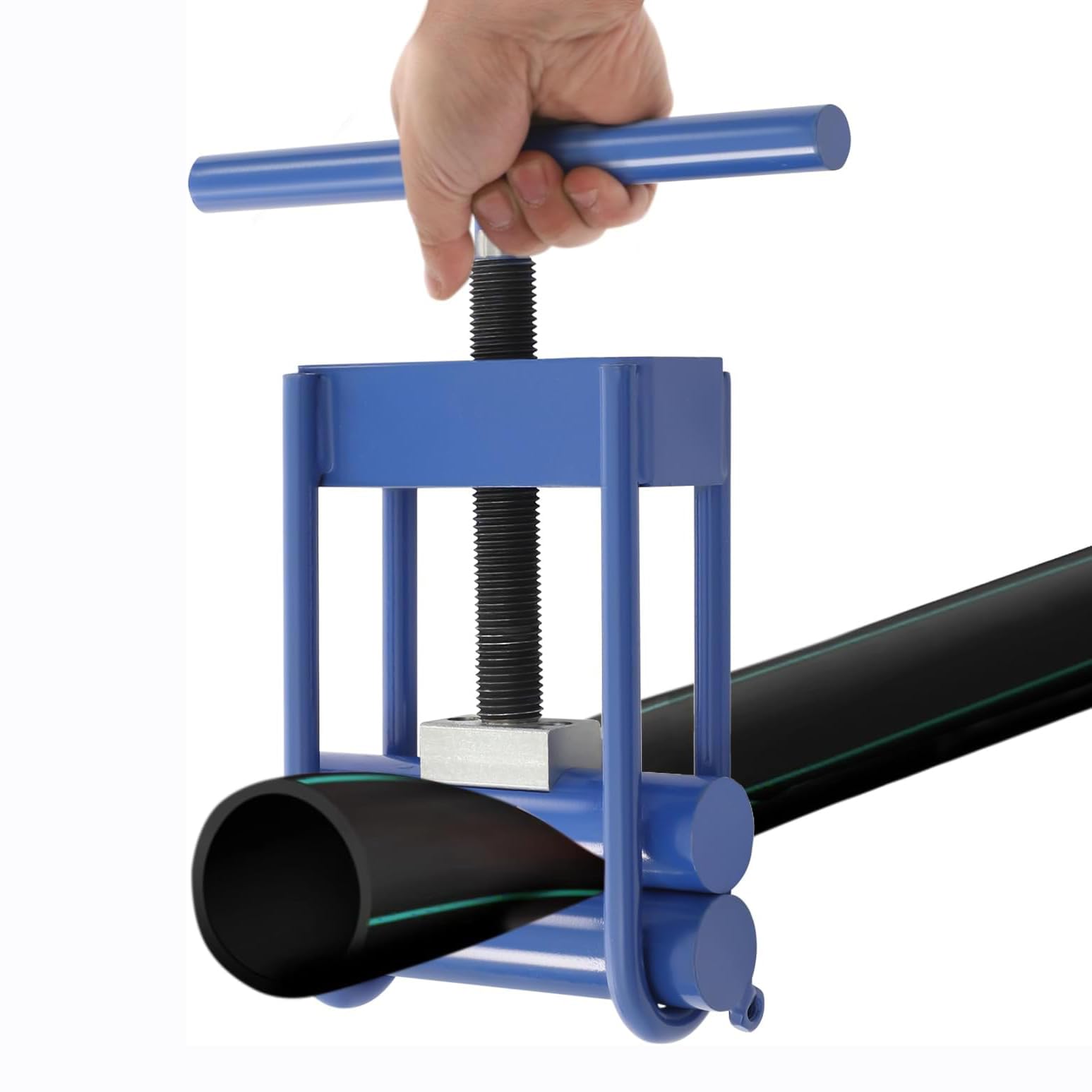 Tvquvmke Blue ,Gas Pipe Squeeze-Off Tool, Screw Compressor Clamp, Pipe Blocker, Hose Pinch Off Pliers, Less Than 63Mm/2.48In Pe/Ppr/Pvc/Pp
