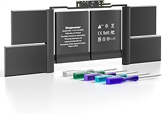 A1990 A1953 Battery, Laptop Battery for MacBook Pro 15 inch A1990 Battery Mid 2018 2019 Replacement Battery Lithium Polymer EMC 3215 3359(11.4V 84.36WH 7400mAh)