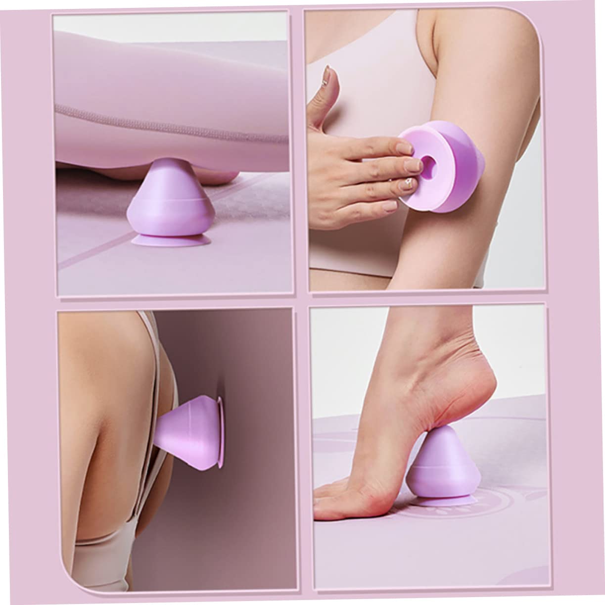 PACKOVE 3 Masajeadores Musculares Con Ventosas Para Masaje De Espalda Tejido Profundo Bolas De Masaje De Pies Bolas De Espuma Accesorios De Masaje Para El Hogar Masaje De