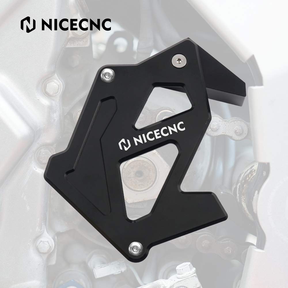 NICECNC Case Saver Ritzelschutz Kurbelgehäuseabdeckung Compatible with Yamaha Raptor 700 2006-2010 2011 2013-2023, 700R 2012 2016 2017 2018 2019 2020-2024, 700R SE 2013-2016 2018-2024 Schwarz