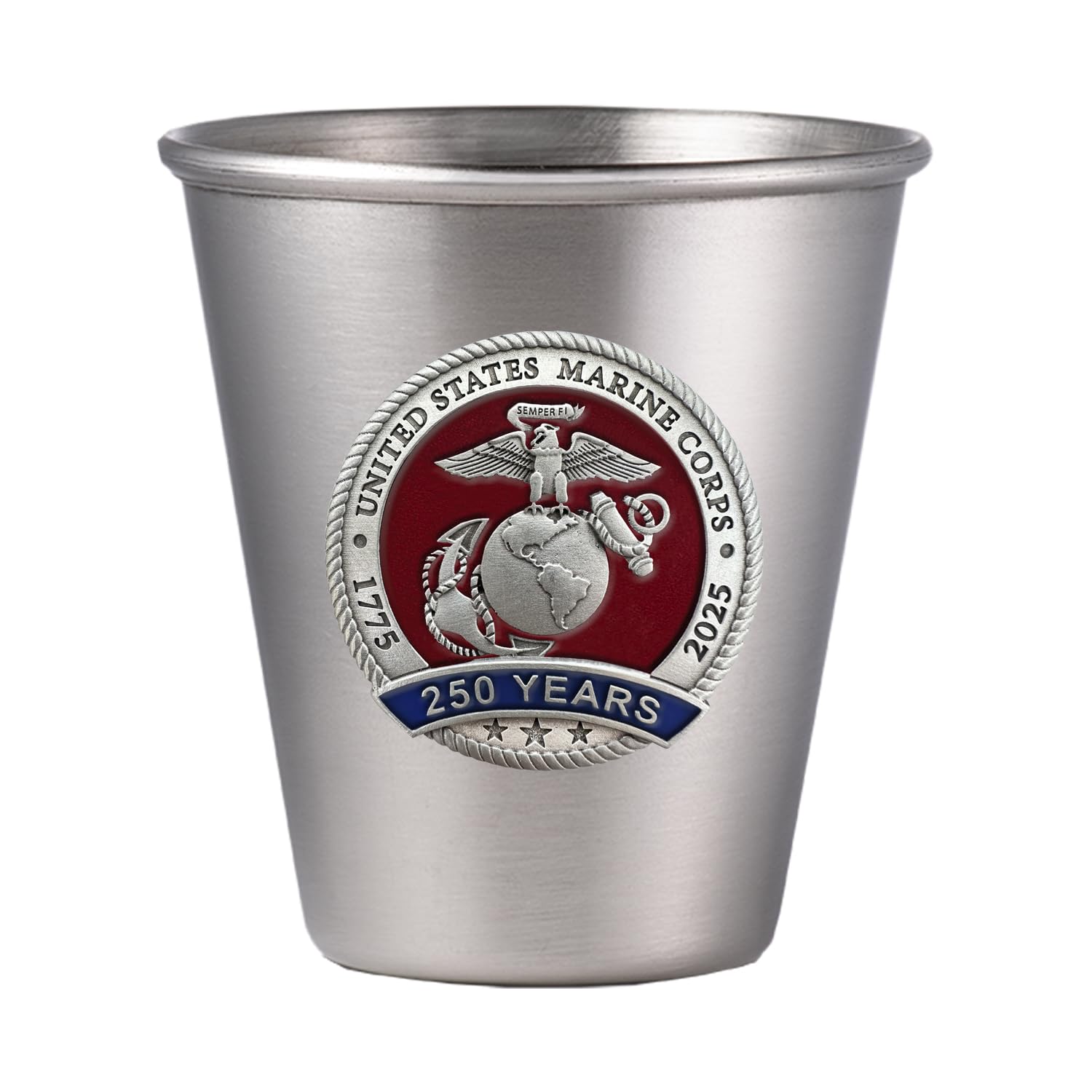 Amazon.com | US Marines Corp 250th Anniversary Tapered Stainless