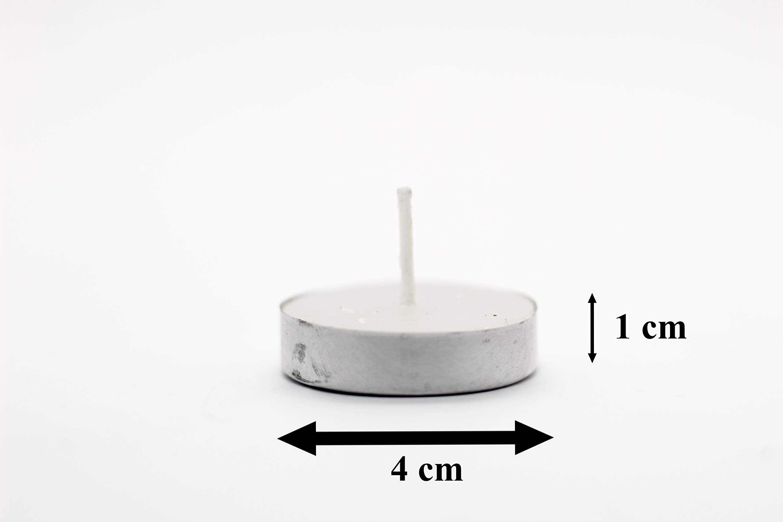 Candeline Da Tè Bianche - 100 Pezzi, Ø3.8x2.5cm, Durata 8 Ore, In Alluminio - Foto 8