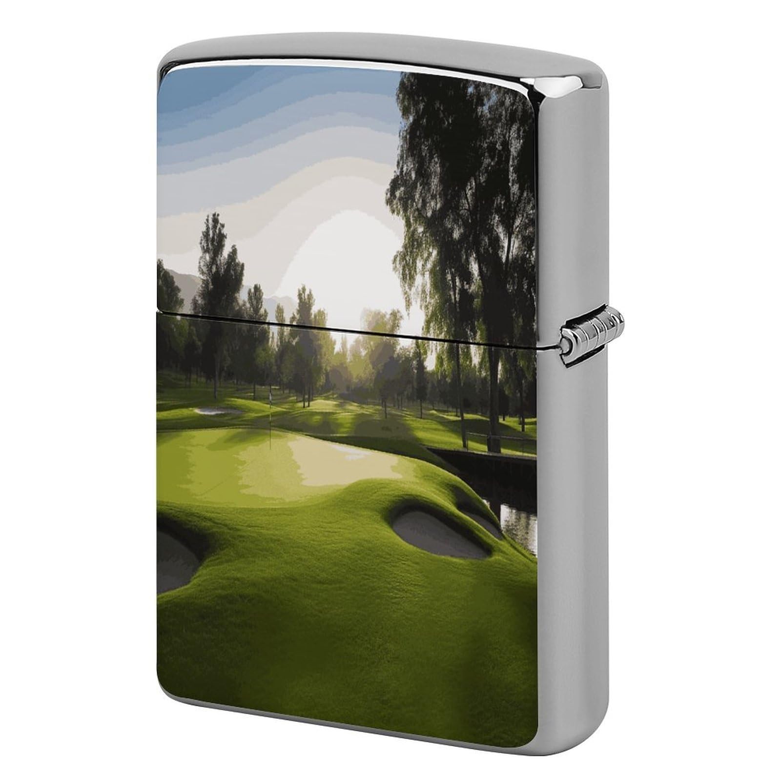 Fekiloot Style Golf Course Lighter Case Cover Lighter Holder