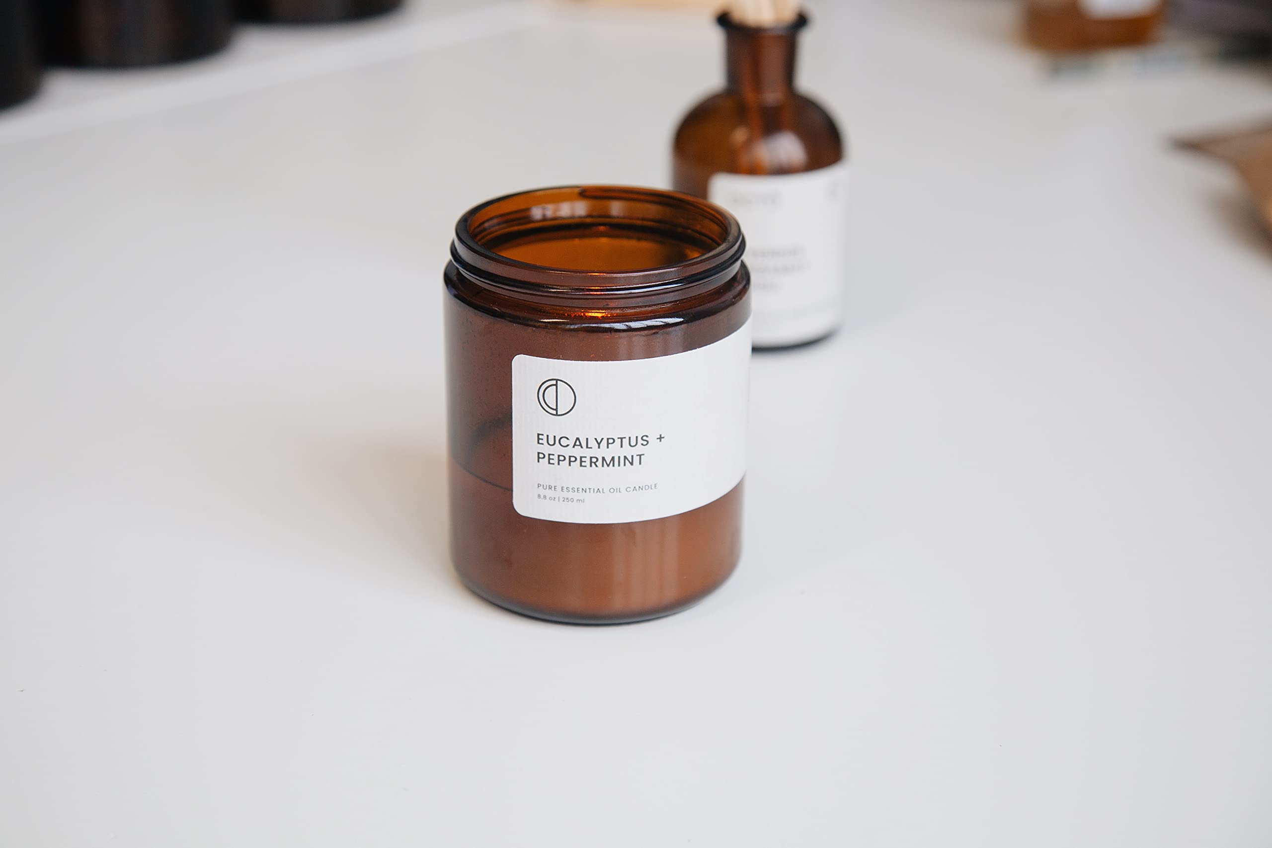 OCTO Eucalyptus + Menthe poivrée | Bougie Parfumée naturelle à la cire de soja et huiles essentielles 250ml