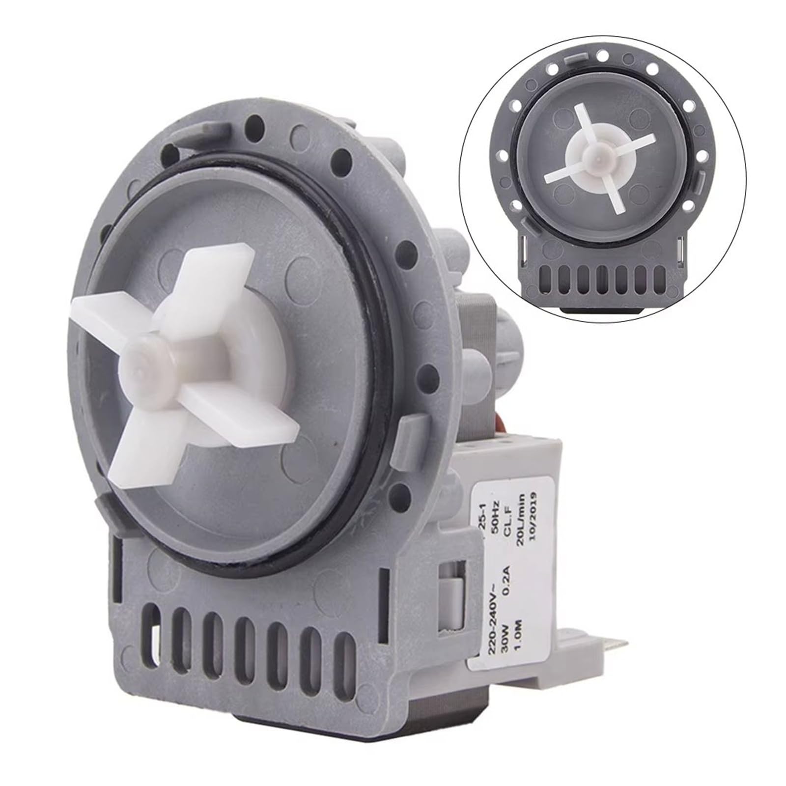 lavatrice Laugenpumpe Motore Per Lavatrici A Tamburo Completamente Automatiche Rimozione Efficiente Dell'acqua Motore Pompa Di Scarico Lavatrice Da 30 W