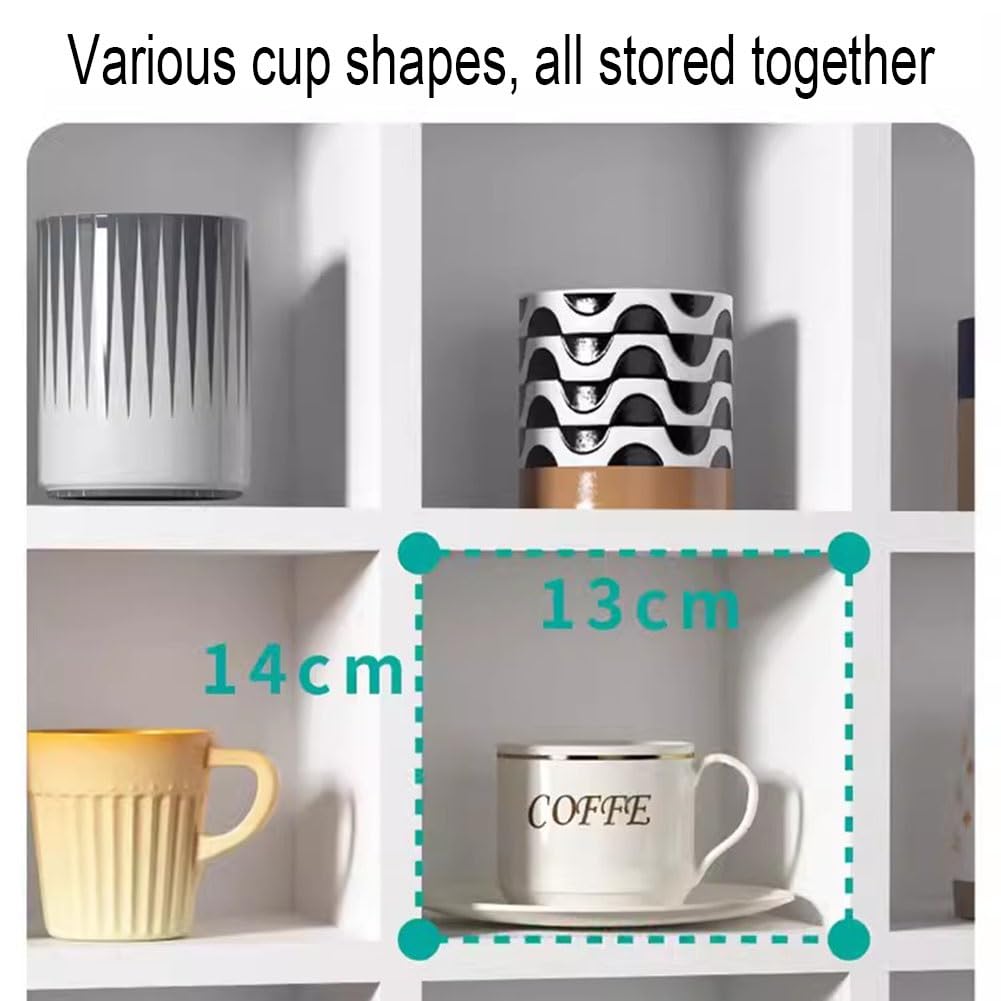 Amazon.com - Coffee Mug Display Rack, With Drawers Wooden Display Shelves  Travel Mug Shelf Small Item Display Unit Wall Mounted Coffee Mug Rack  Holder Shadow Box Shelf ( Color : Natural , Size : 60x17x60cm )