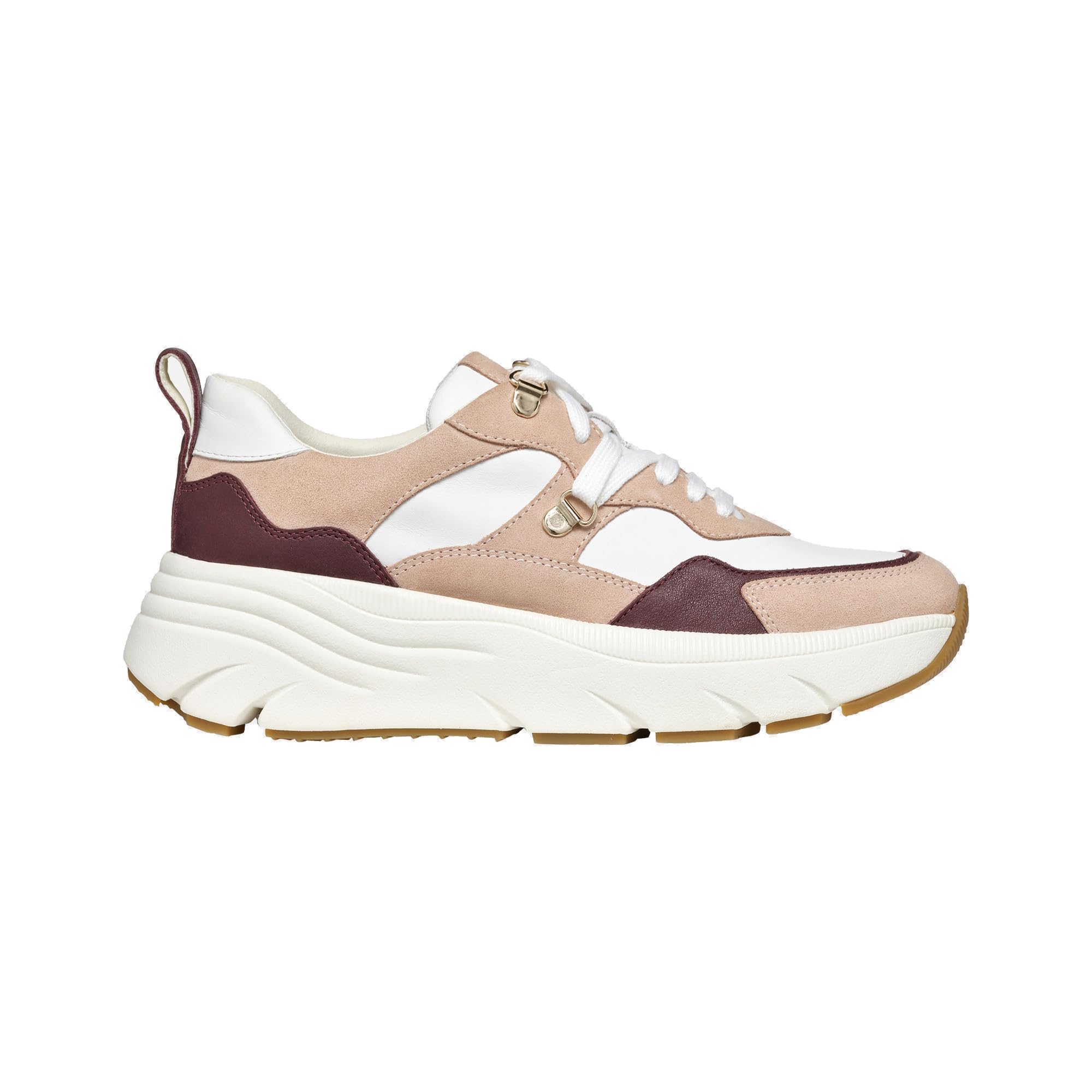 Geox D Diamanta D36UFE08522C1Z8Z White Low Sneakers White, Nude, 5 UK