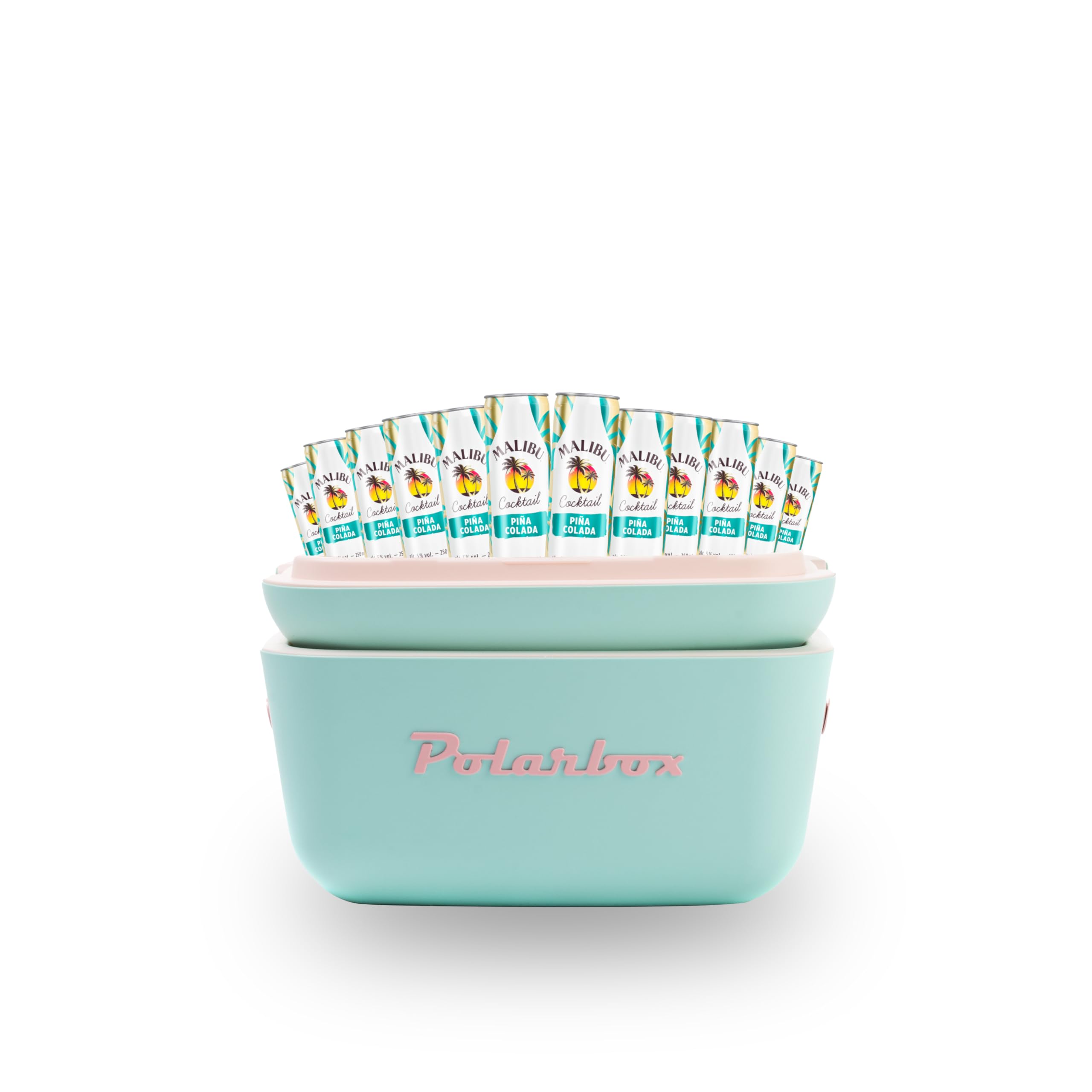 Malibú Piña Colada REDI Cóctel 12 unidades con POLARBOX de Regalo - 250 ml