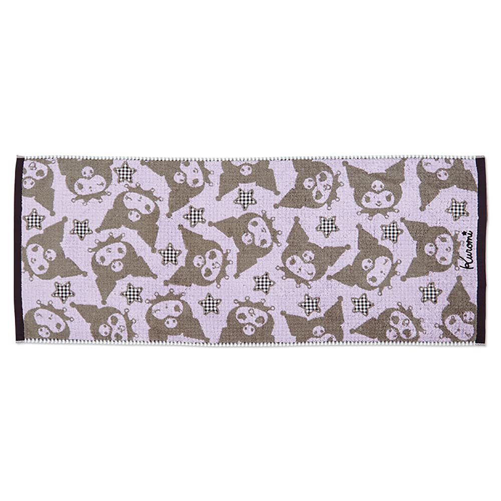 Sanrio Kuromi Bath Towel Antibacterial Cotton Black 17.7x43.3in Japan