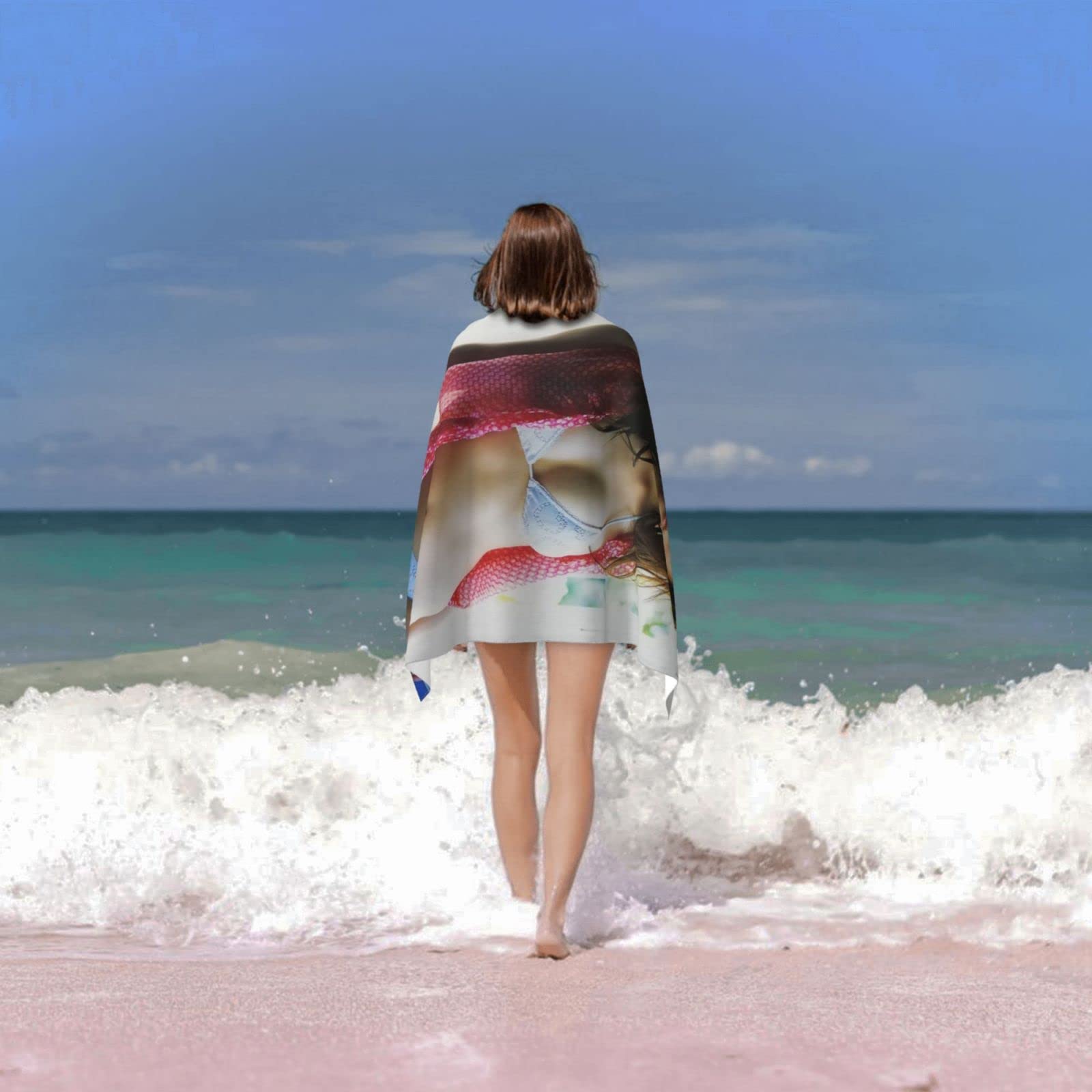 Amazon｜綾瀬はるか バスタオルビーチタオルタオルクイックドライ