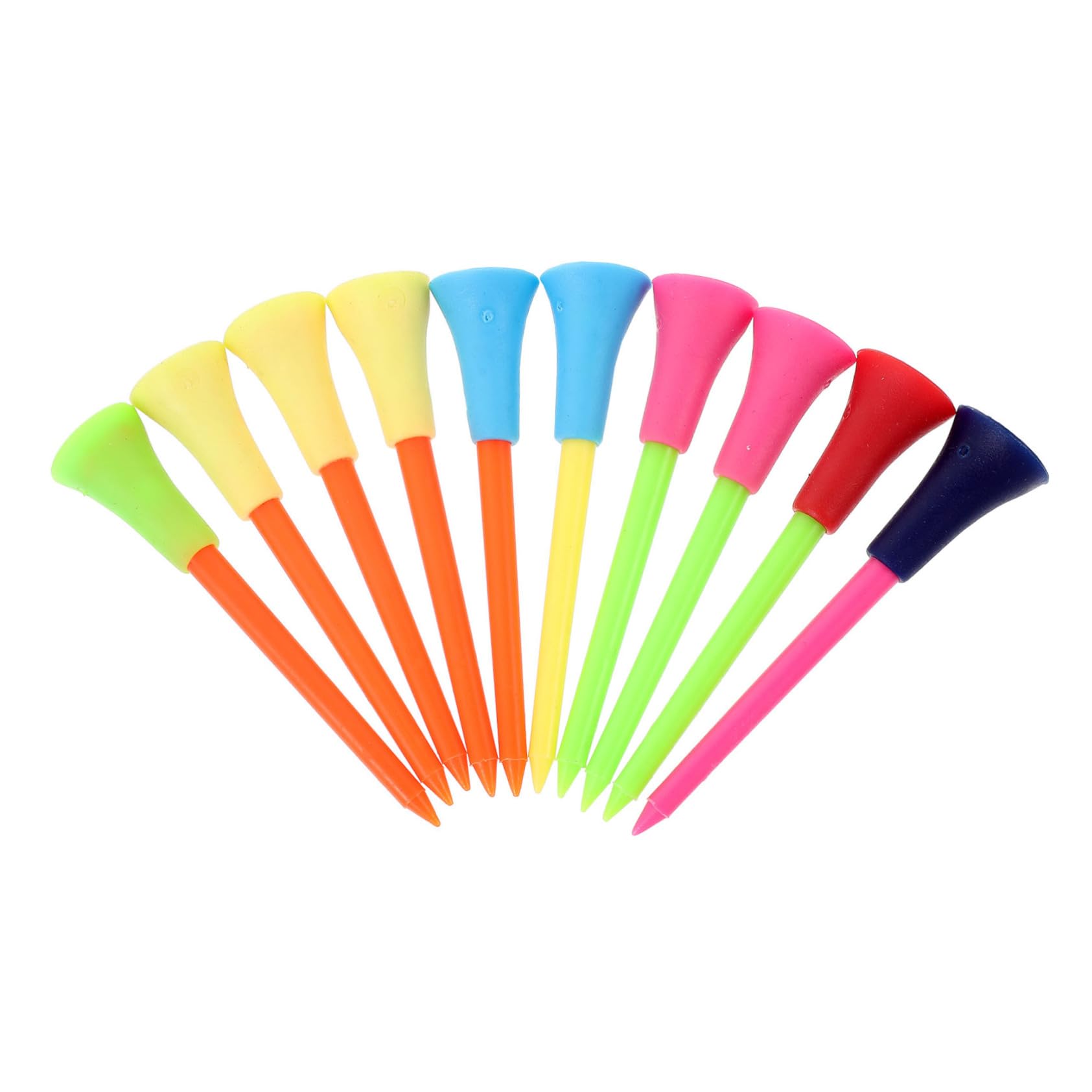 VANZACK 30pcs Golf Tees Ball Holders Lightweight Portable Accessories for Golf Enthusiasts Durable Plastic Design for Use for Driving Ranges and Courses