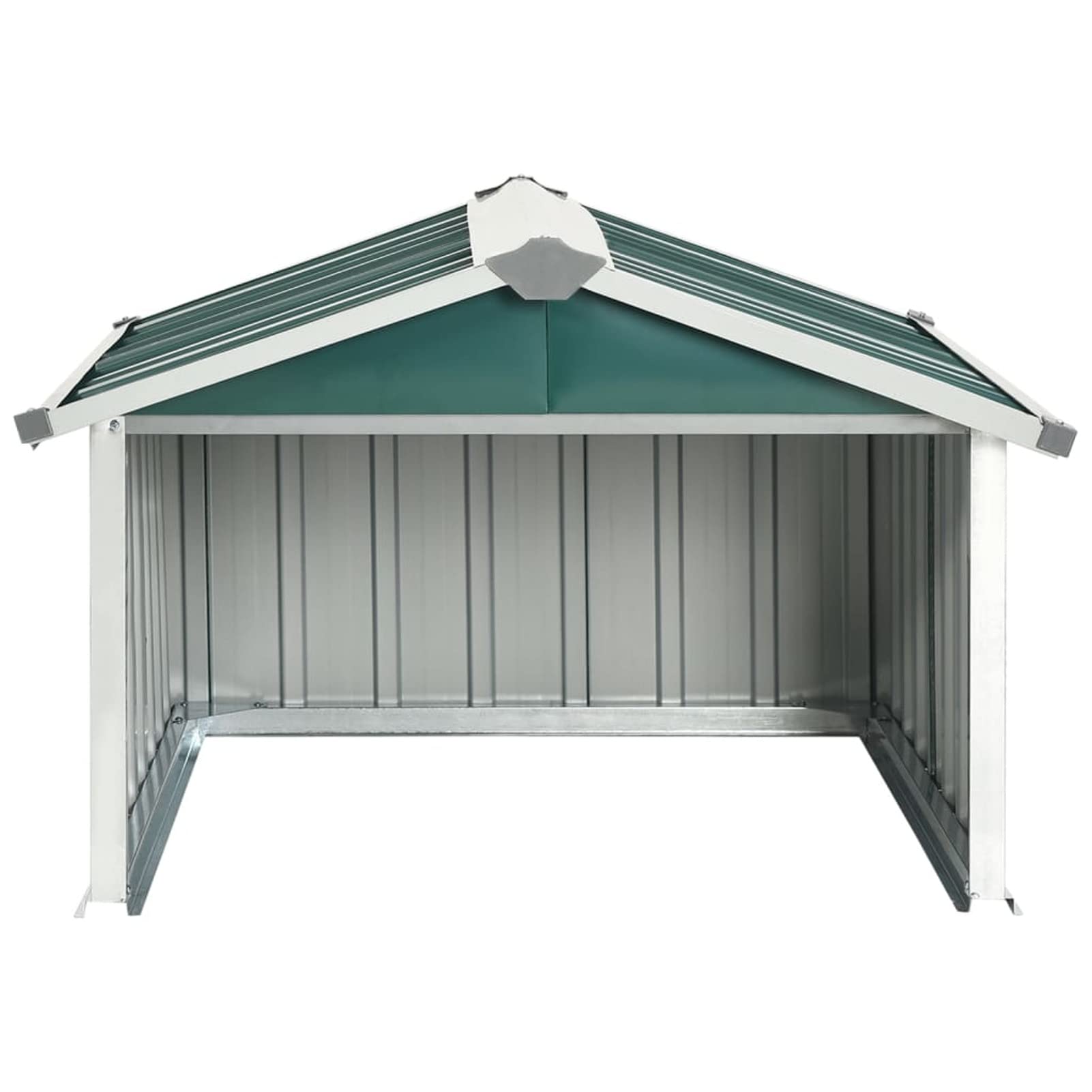 Tidyard Cobertizo Para Cortacésped Y Robot, Garaje De Robot Cortacésped, Caseta En Acero Galvanizado Verde, 92x97x63 Cm