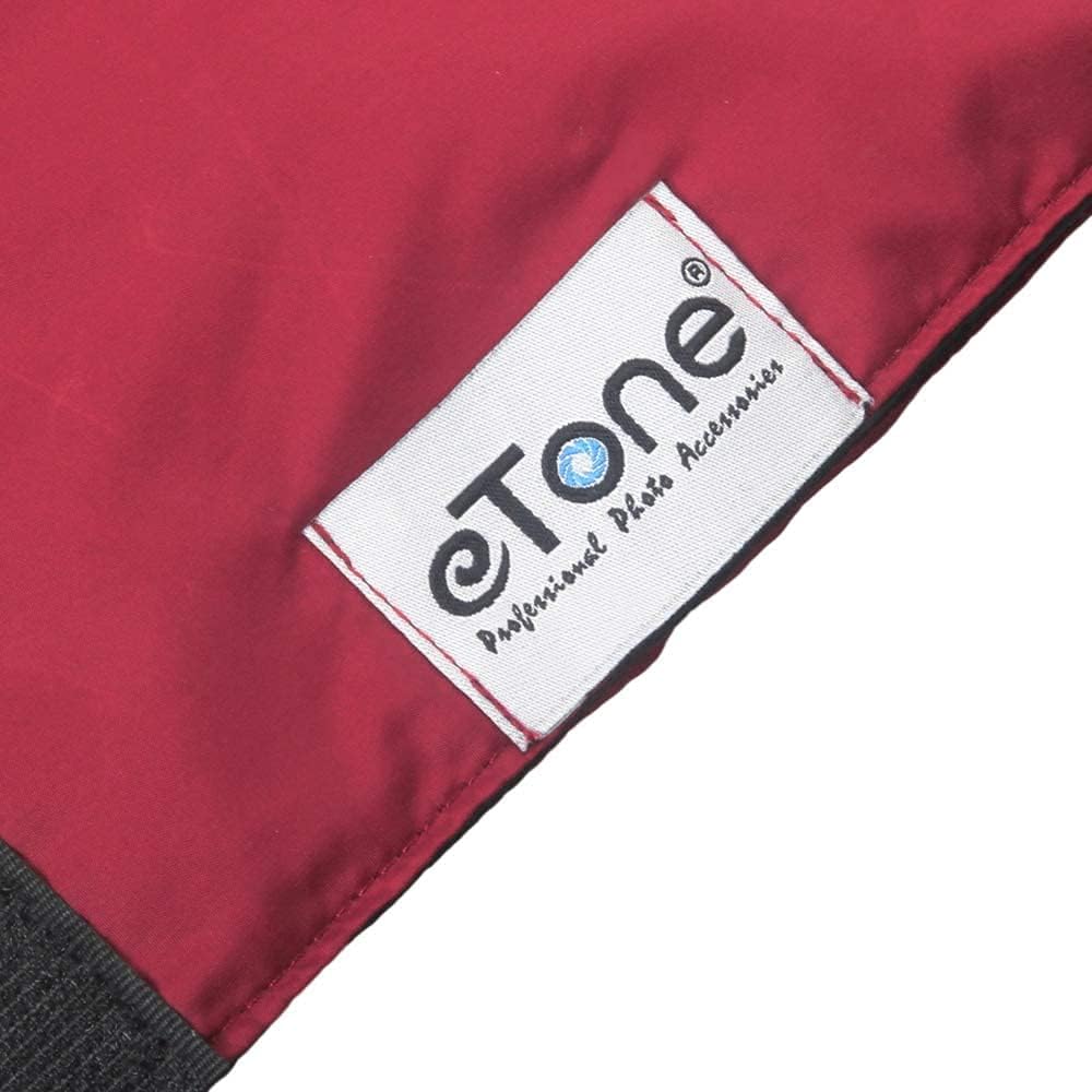 eTone Panno di regolazione per fotocamera di grande formato 4 x 5, panni professionali per grandi formati Dark Cloth for 4 x 5 Large Format Camera di messa a fuoco (rosso)