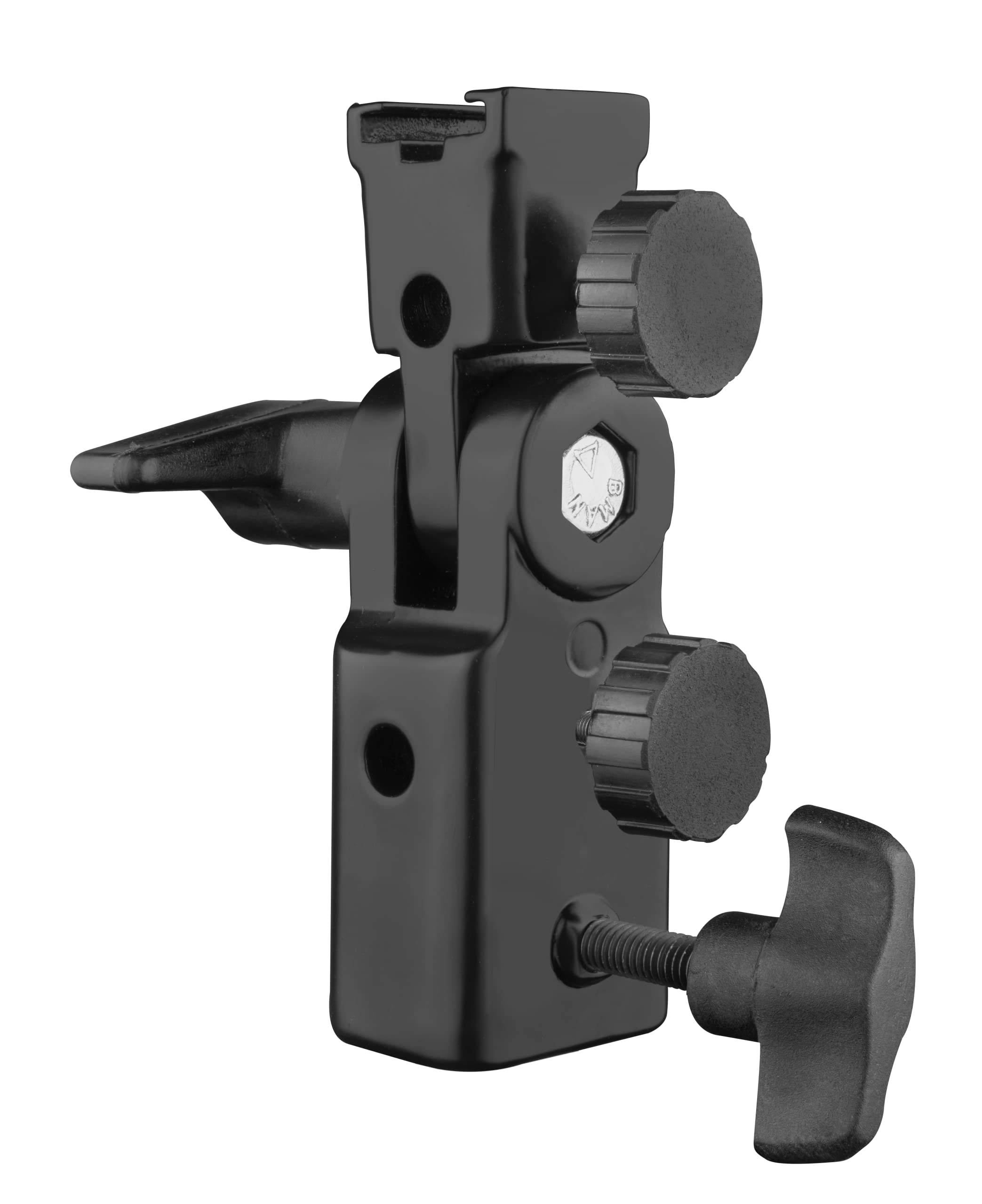 osaka Osaka® Pro Metal Sungun Adaptor Shoe Mount with Dual Umbrella Holding Socket Heavy Duty Unbreakable for Camera Flashes, Speedlite, LED Video Light Photography & Videography-picture-34