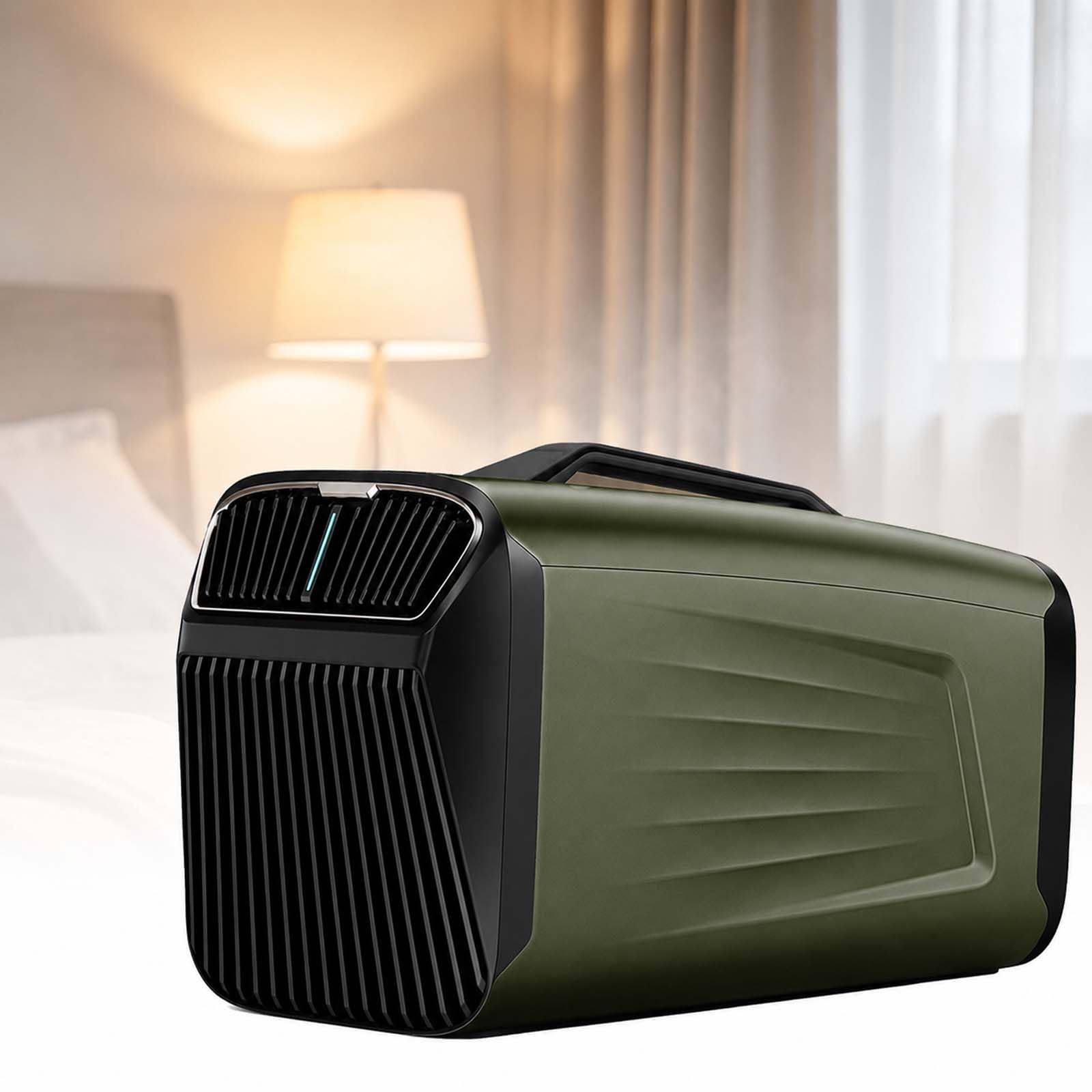 MINHUIJIHUI 5200 Btu Portable Air Conditioner, Cooling, Fan, Dehumidify, and Sleep 4-In-1, 400w Quiet Camping Ac Unit with Compressor, Low Power Consumption, with Remote for Tent, Rv