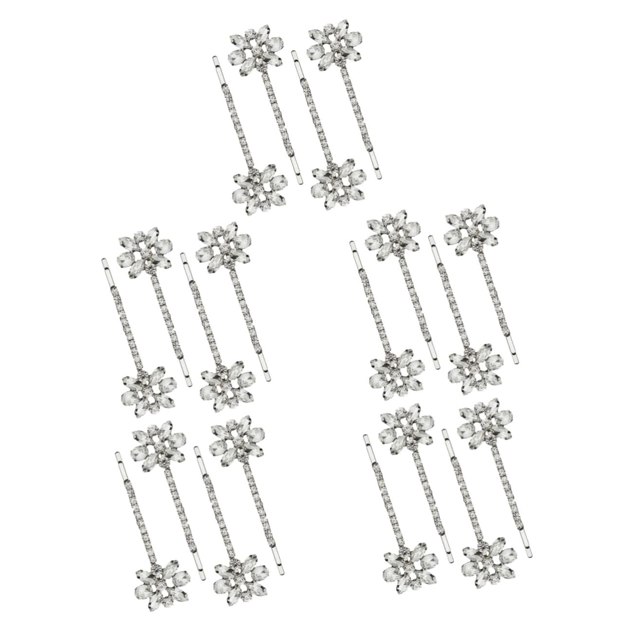 Healeved 10paare Rhinestone Haarnadeln Für Frauen Blüten-haarspangen Hochzeits-haaraccessoires Glänzende Haarklammern Für Besondere Anlässe Elegant Und Charmant Für Fotos Und Feiern