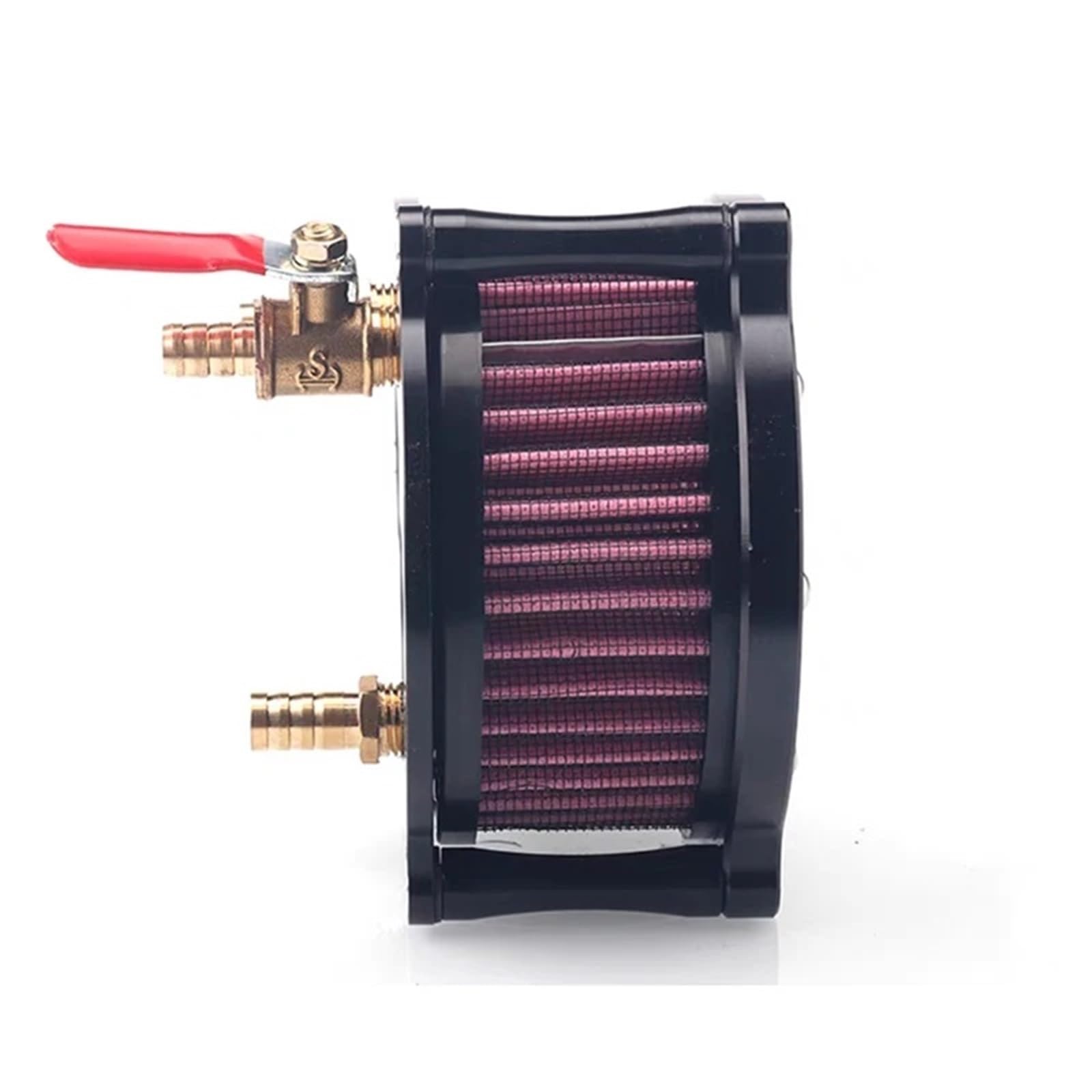 Filtr powietrza motocyklowy Vintage Air Cleaner Intake Systems pasuje do Benda BD 300 KEEWAY-BENDA V302C Keeway V-Cruise 125 Konstrukcja dwuwarstwowa stalowa‌(Black)