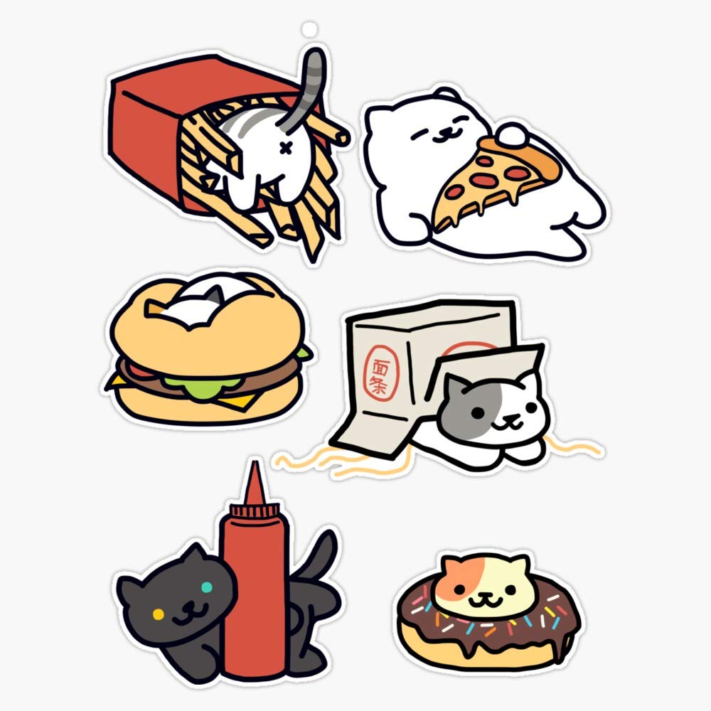 Neko Atsume Sticker Vinyl Bumper Sticker Decal Waterproof 5"