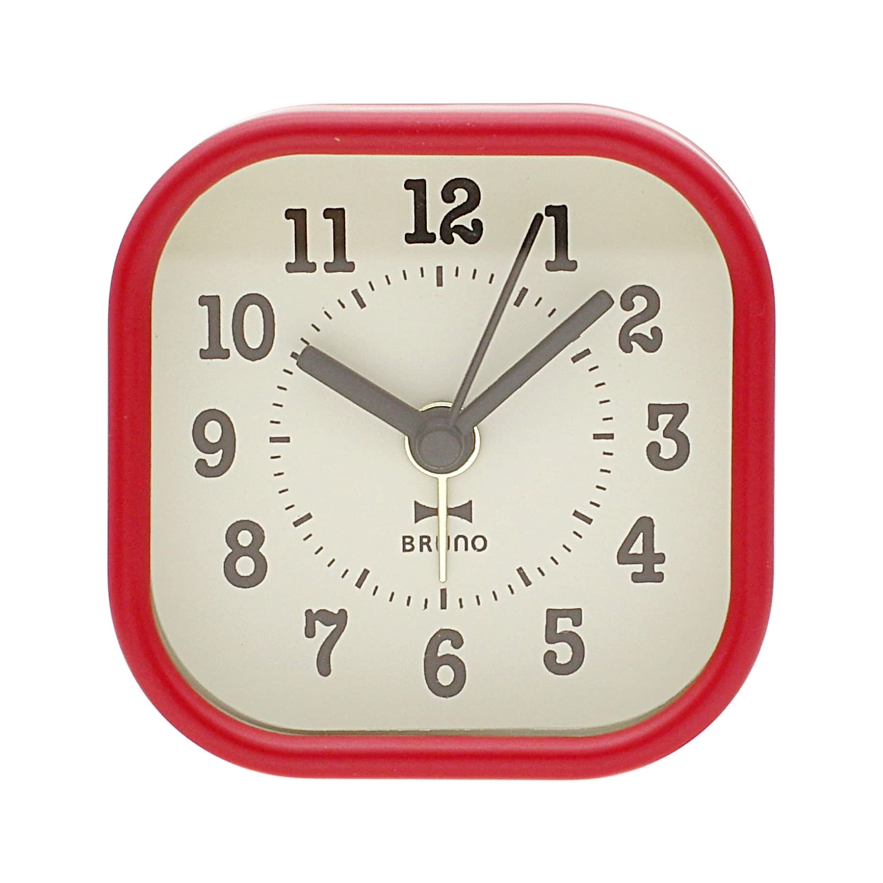 BRUNO デジタル置時計 レッド MUJI (無印良品) - BRUNO ブルーノ レトロアラームクロック 電波