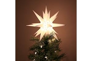 Moravian Star Tree Topper: A Celestial Ornament for a Festive Christmas
