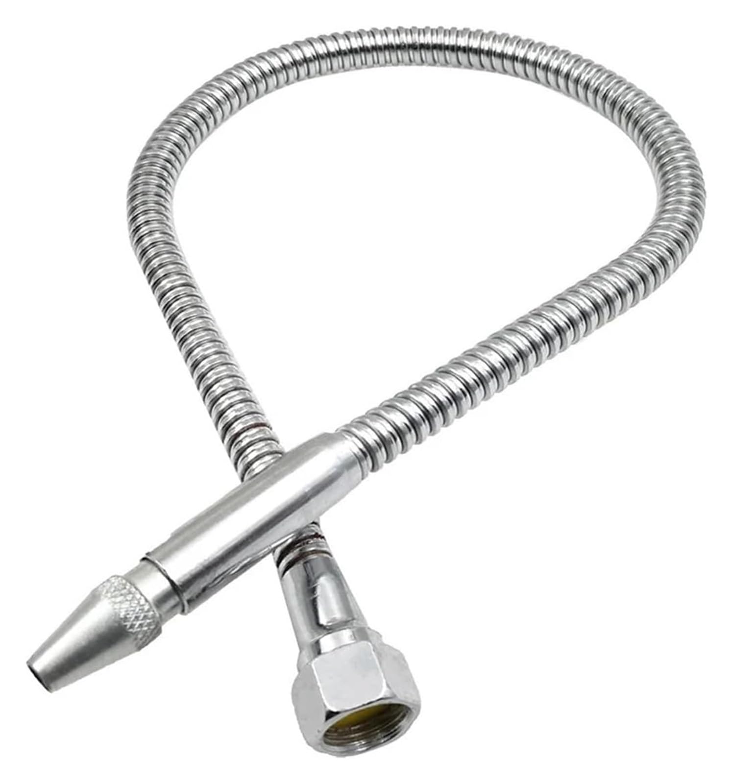 Metal Flexible Cooling Pipe,Tube Coolant Hose with Round Head Nozzle Adjustable Switch for CNC Lathe Cooling(Inner Thread,1/2 500mm)