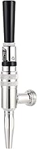 MRbrew Stout Beer Coffee Faucet, 304 Grade Stainless Steel Nitrogen Keg Draft Faucet, Homebrew Cold Brew Kegerator Beer Tower Tap with Standard Black Plastic Tap Handle
