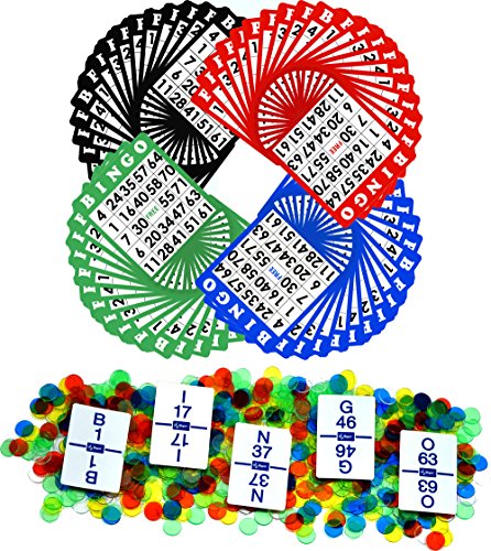 Regal Games Bingo Game Sets with 5.25 inch Bingo Cards, Bingo Calling Card