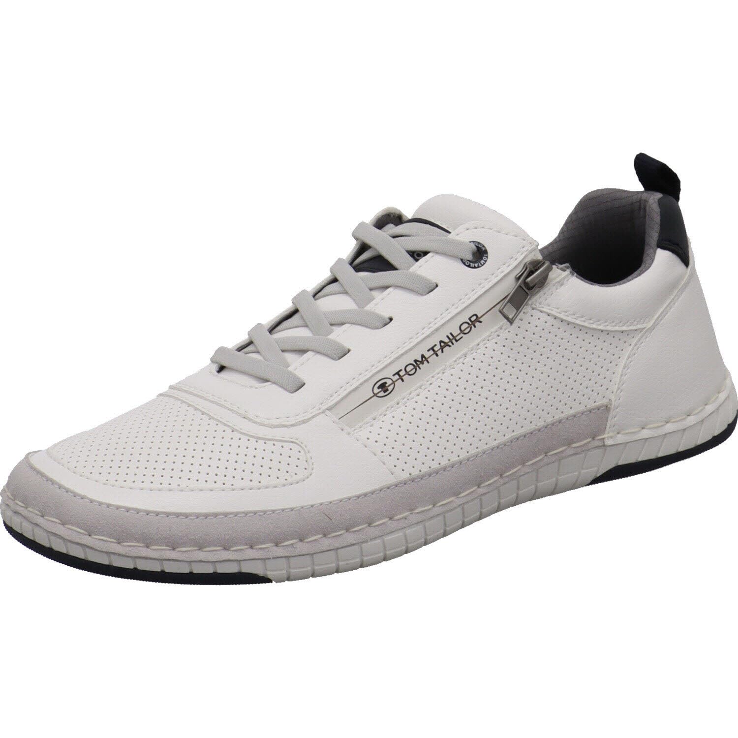 TOM TAILOR Men's 9580040008 Trainers, White, 42 EU, White, 9 UK